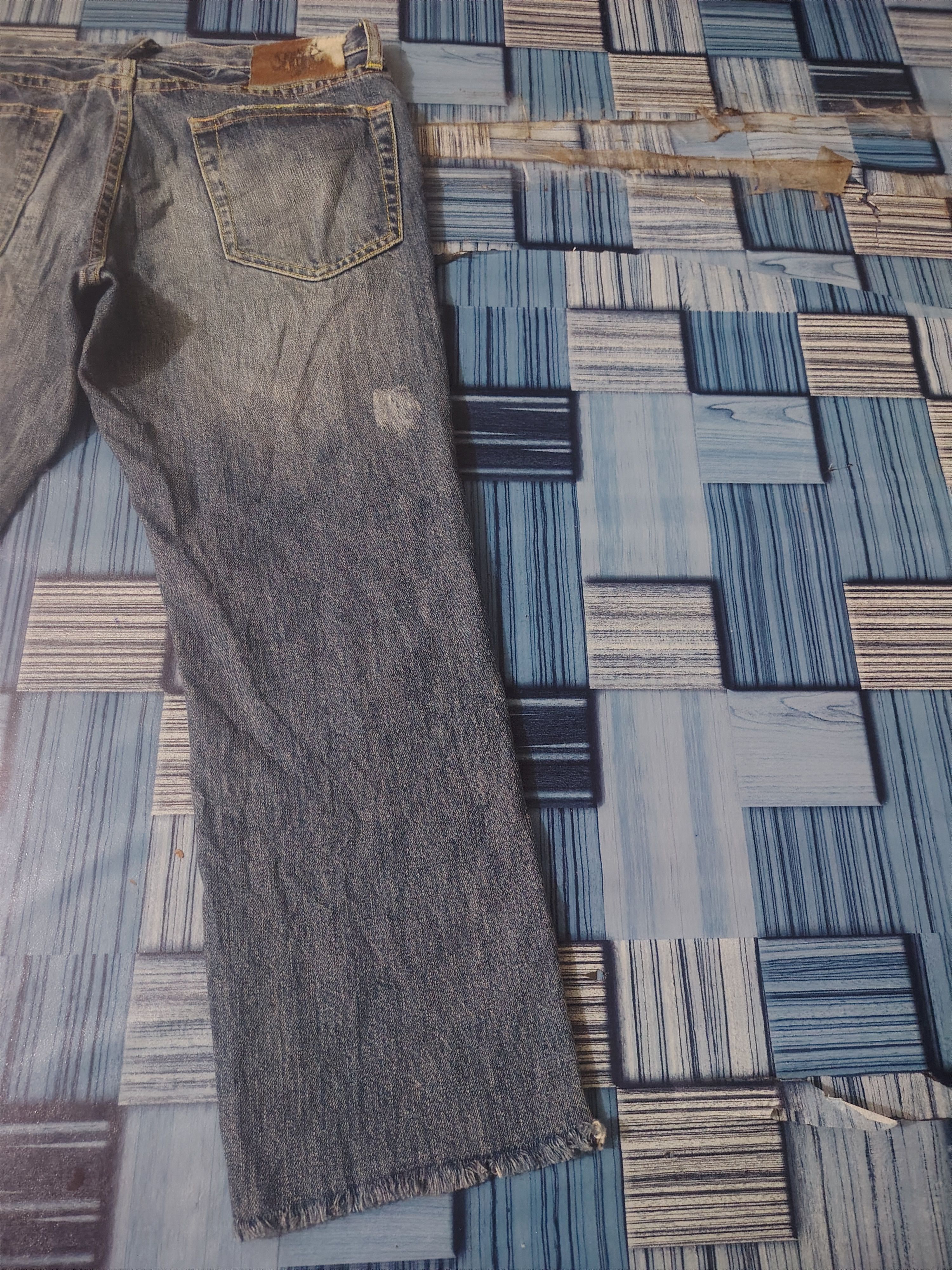 PPFM Japanese PPFM Distressed Jeans Size US 31 - 15 Thumbnail