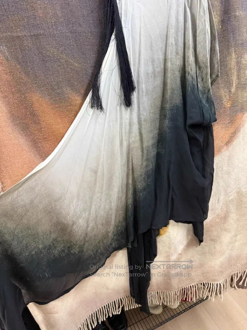 Ann Demeulemeester Ann Demeulemeester Fringed Cat Whisker Tie-Dye Vest Size US S / EU 44-46 / 1 - 9 Thumbnail