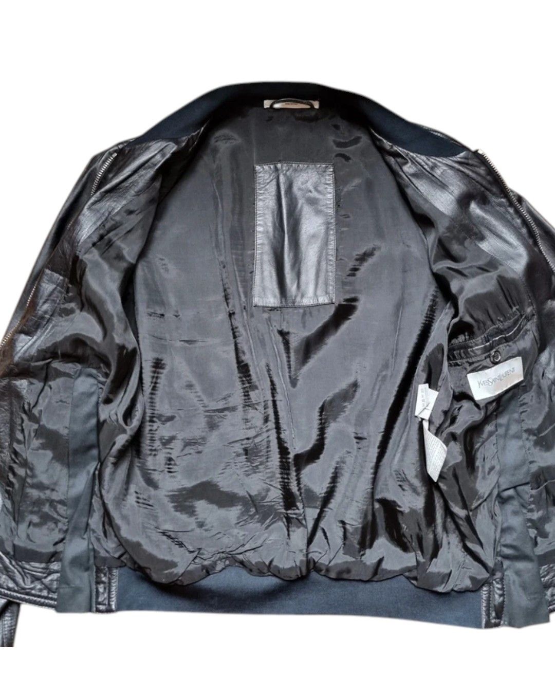 Yves Saint Laurent 3 ZIP LEATHER BOMBER JACKET Size US M / EU 48-50 / 2 - 4 Thumbnail