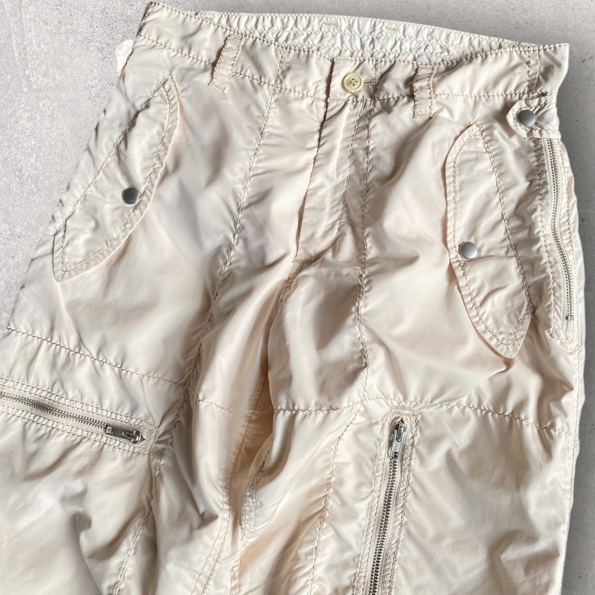 Issey Miyake Issey Miyake Pale Pink Nylon Parachute Pants Size US 32 / EU 48 - 4 Thumbnail