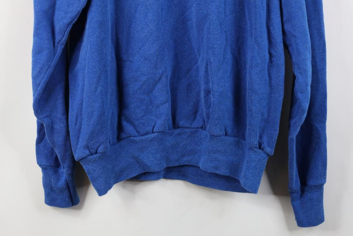 Vintage Vintage 70s 80s Streetwear Raglan Sweatshirt Royal Blue USA Size US L / EU 52-54 / 3 - 11 Thumbnail