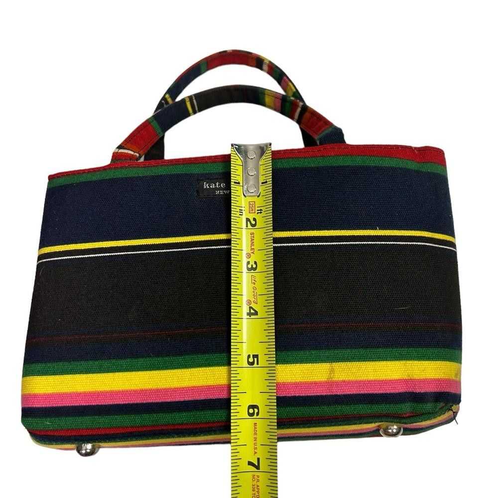 Designer kate spade l Vintage 1980’s Striped Cloth Handbag Size ONE SIZE - 7 Thumbnail