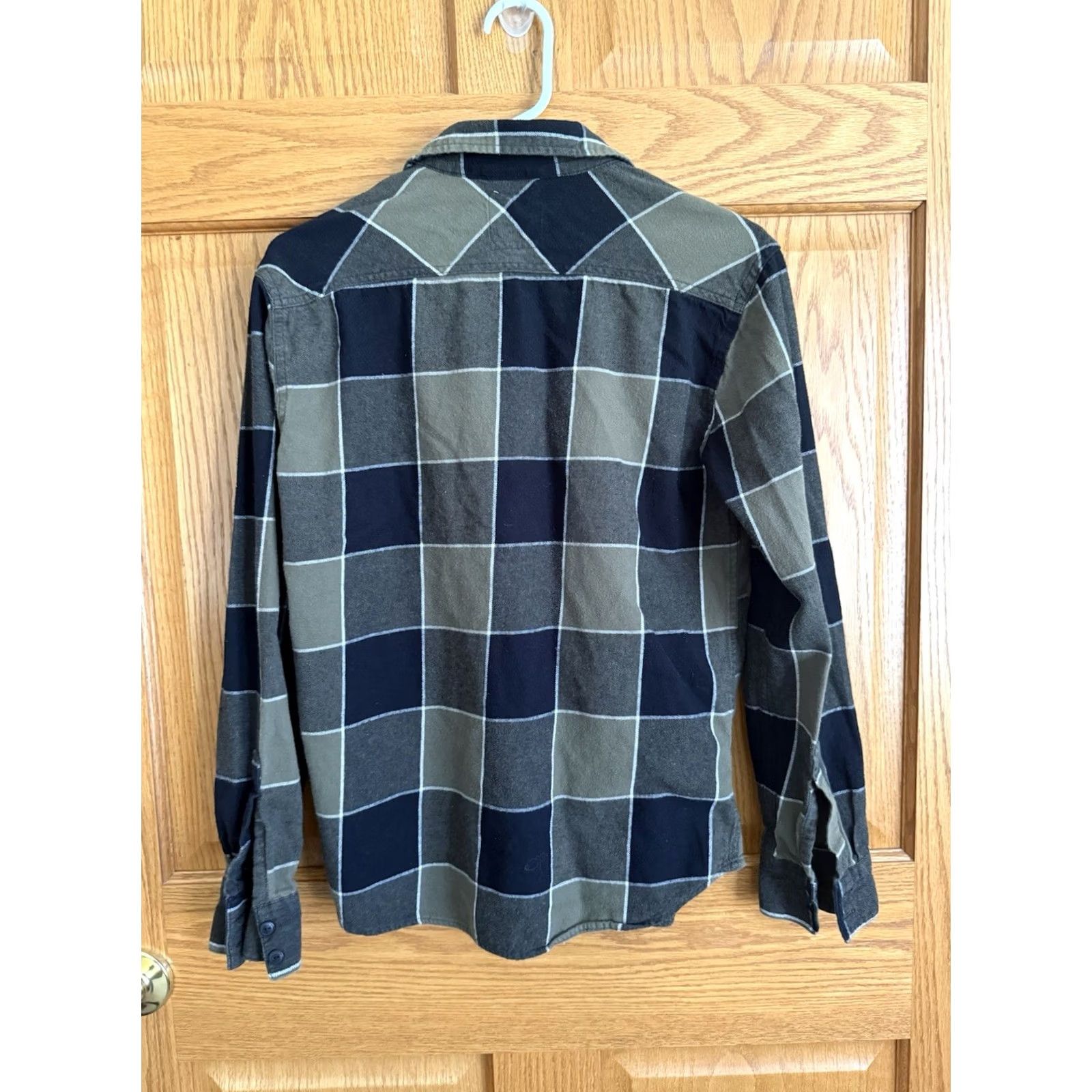 Levi's Levi's Mens Green Black Plaid Button-Up Shirt Small Workwear Classic Rugged Casual Weekend Size US S / EU 44-46 / 1 - 2 Thumbnail