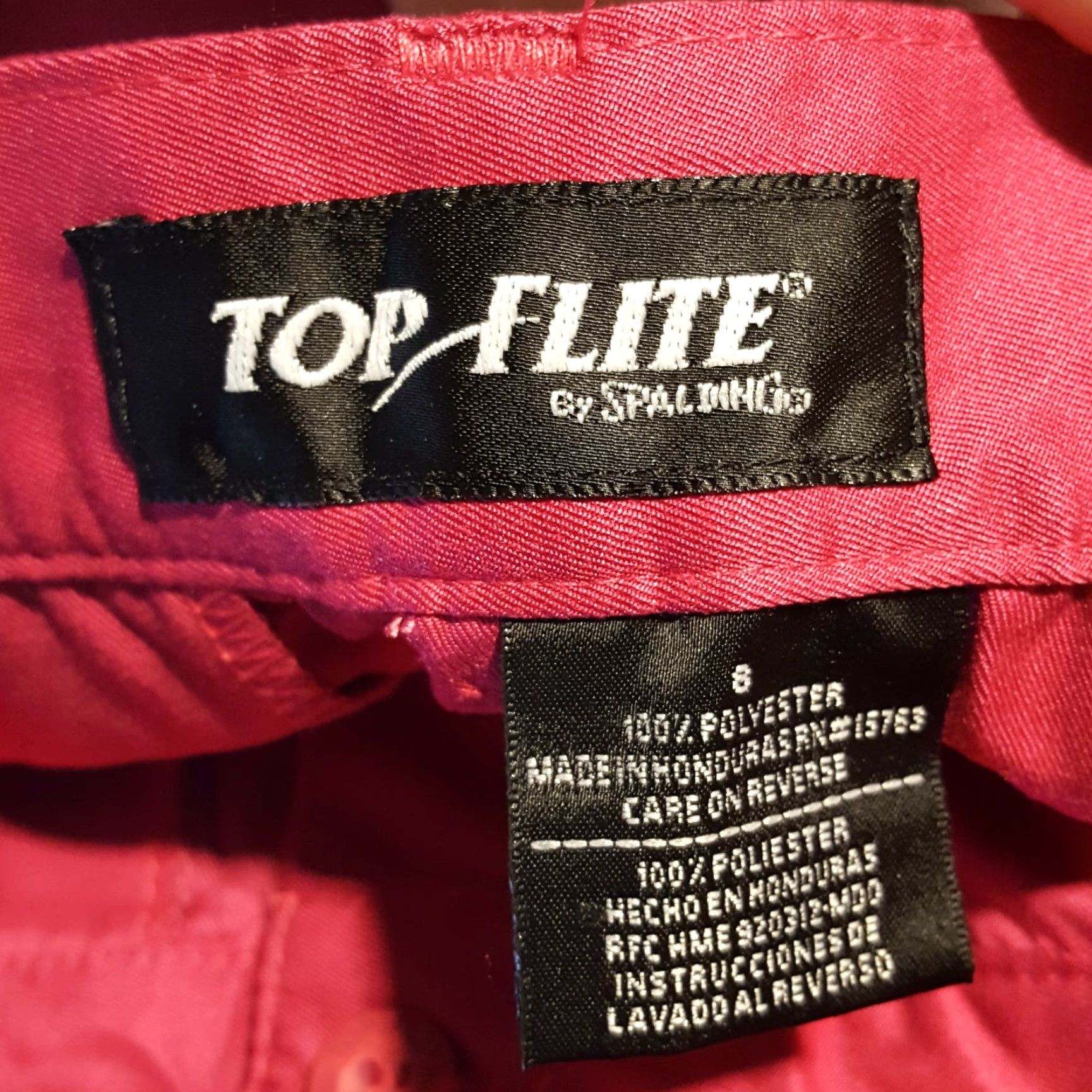 Spalding VINTAGE Spalding Golf Womens High Waist Shorts 8 Pink 90s Outdoor Athletic Pleated Twill Polyester Solid Buttons Zip Rise High Womens Size 26" / US 2 / IT 38 - 7 Thumbnail
