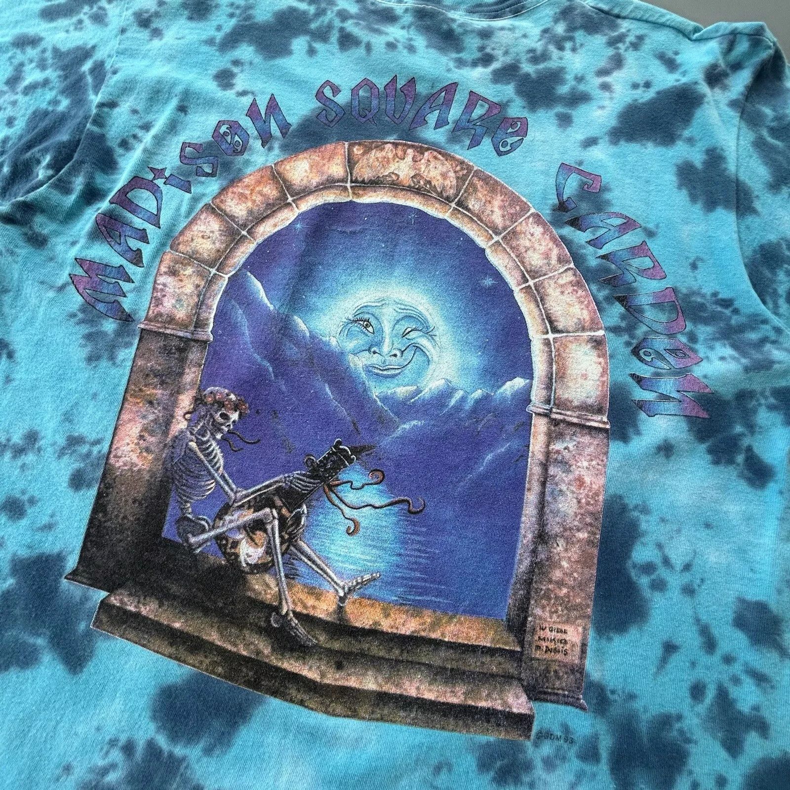 Fruit Of The Loom VTG 1993 Grateful Dead Madison Square Garden Tie Size US L / EU 52-54 / 3 - 10 Thumbnail