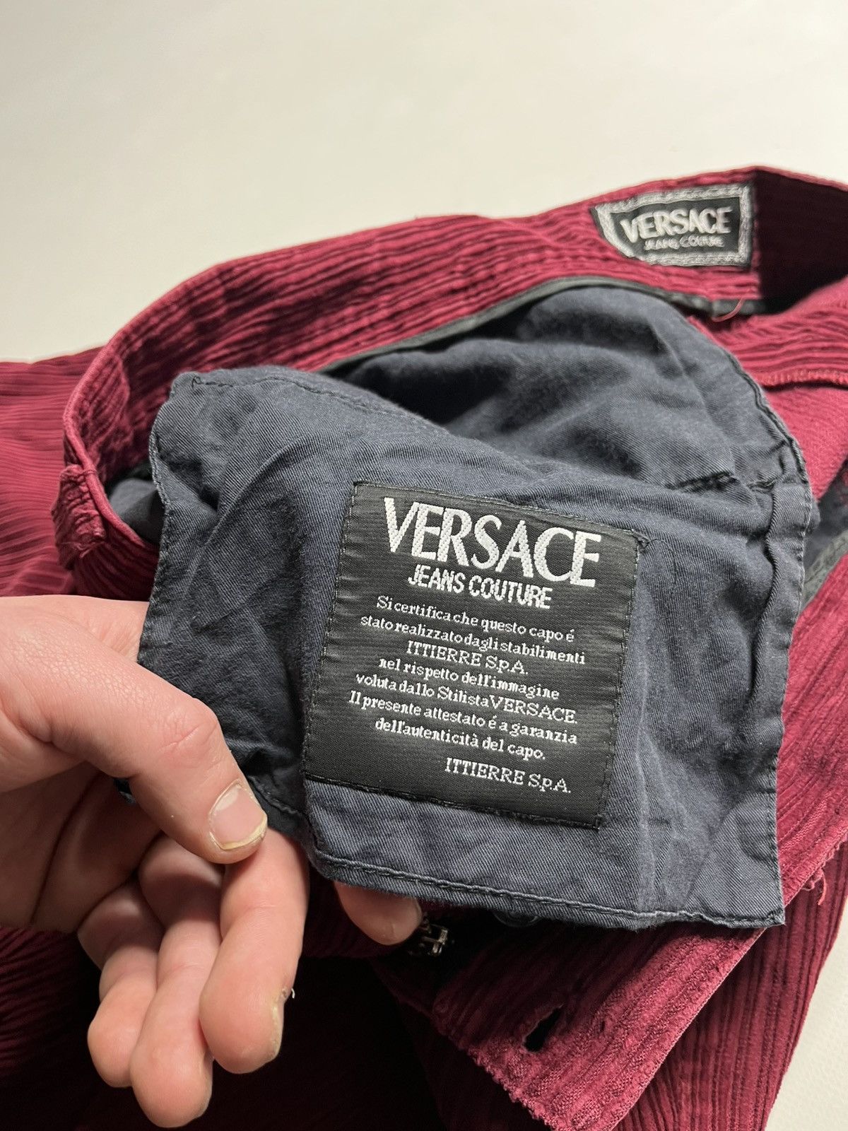 Versace Jeans Couture Rare Vintage Versace Jeans Couture corduroy pants Size US 32 / EU 48 - 12 Thumbnail