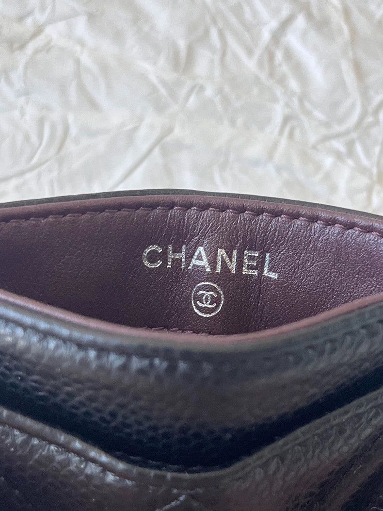 Chanel CHANEL Gold Logo Diamond Lambskin Card Bag 2504-Nextarrow Size ONE SIZE - 4 Thumbnail