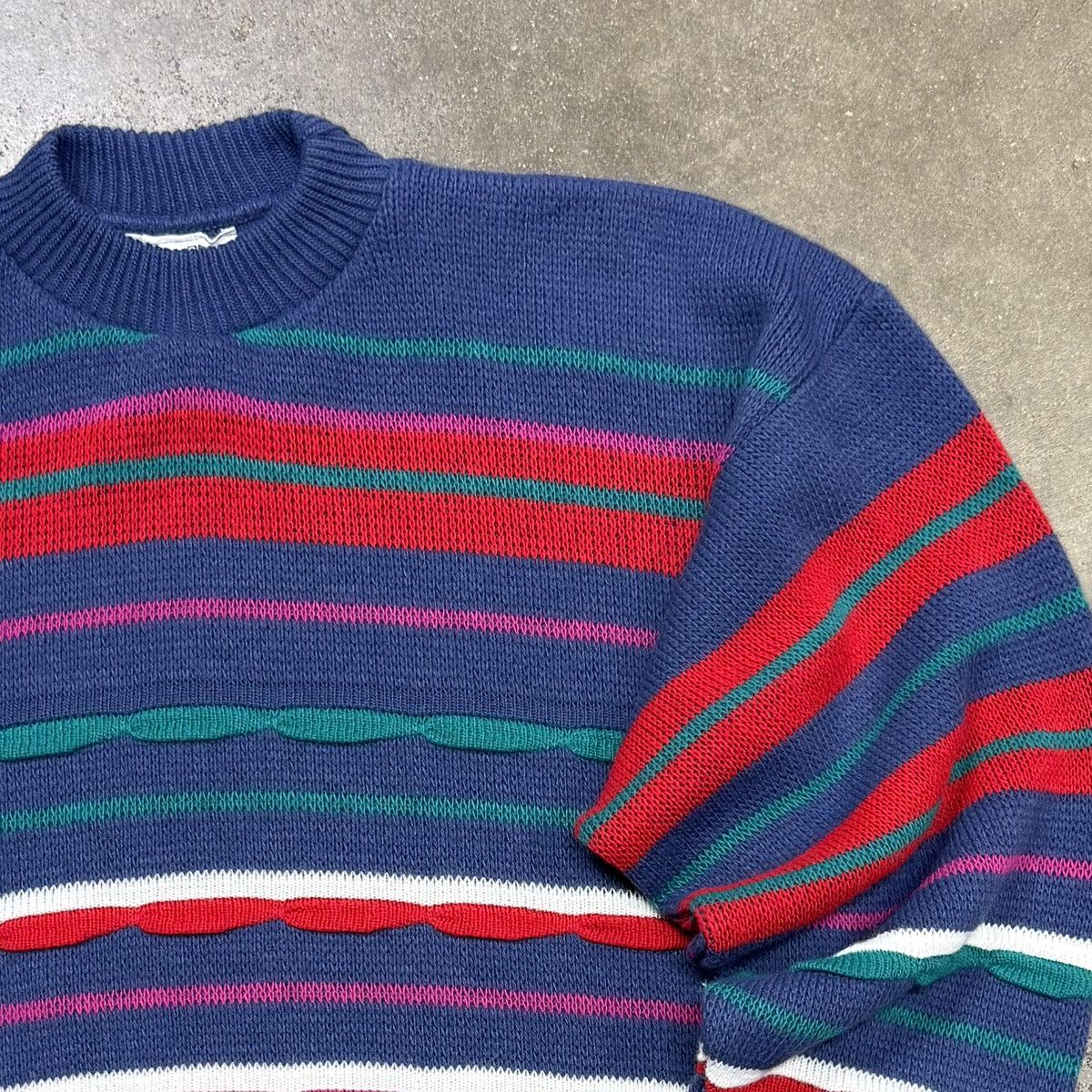 Cabin Creek Cabin Creek Coogi Style 3D Knit Sweater Vintage 90s Textured Size US XL / EU 56 / 4 - 1 Thumbnail