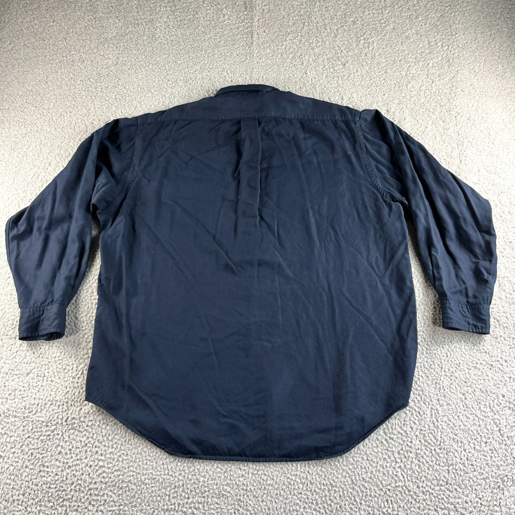 Polo Ralph Lauren VINTAGE Polo Ralph Lauren Shirt Mens Large Blue Button Up Rayon Casual Singapore Size US L / EU 52-54 / 3 - 6 Thumbnail