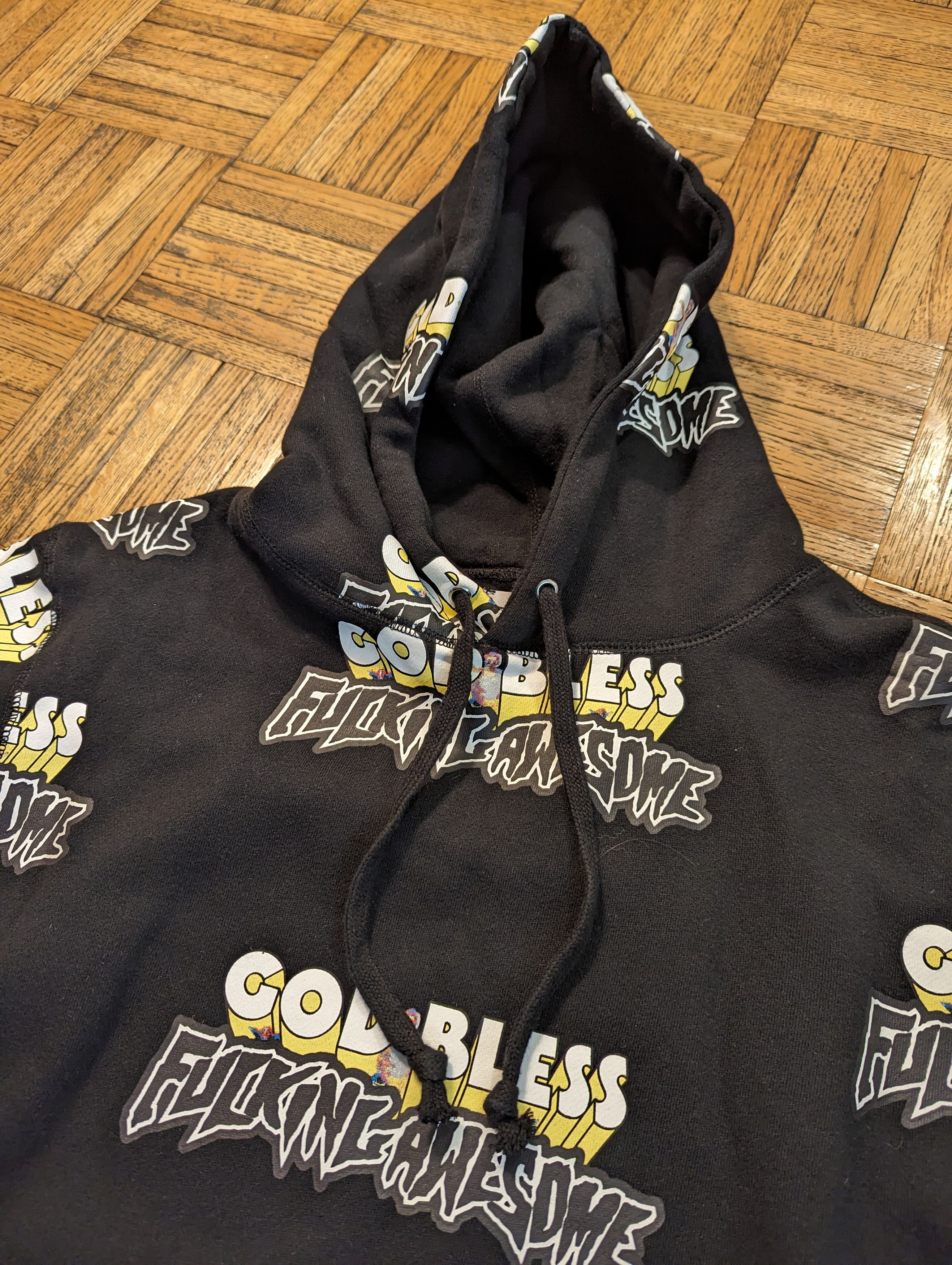 Fucking Awesome GOD BLESS FA HOODIE RARE Size US L / EU 52-54 / 3 - 2 Thumbnail