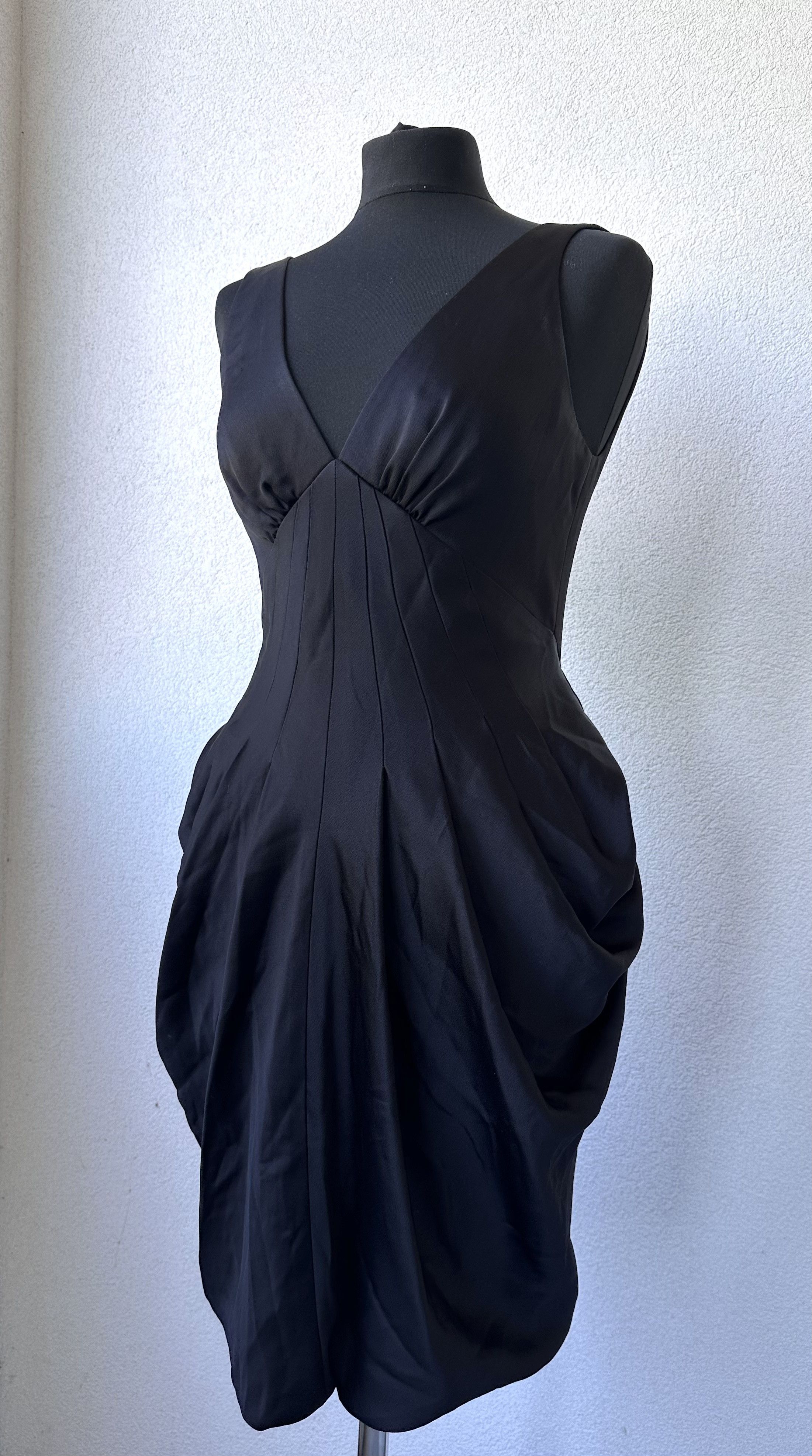 Bcbgmaxazria BCBG Maxazria women midi black dress Size S / US 4 / IT 40 - 3 Thumbnail