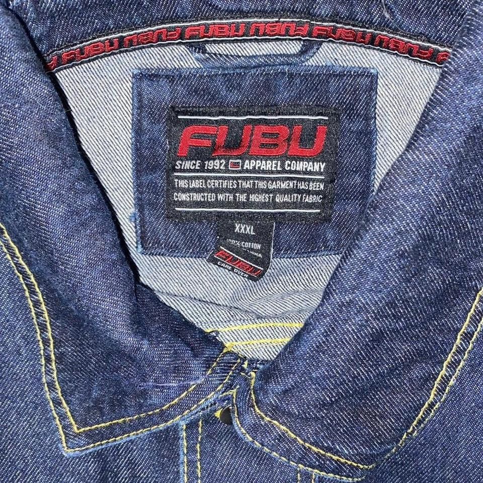 Fubu × Vintage Vintage 90s Fubu Denim Jacket Size US XXL / EU 58 / 5 - 4 Thumbnail