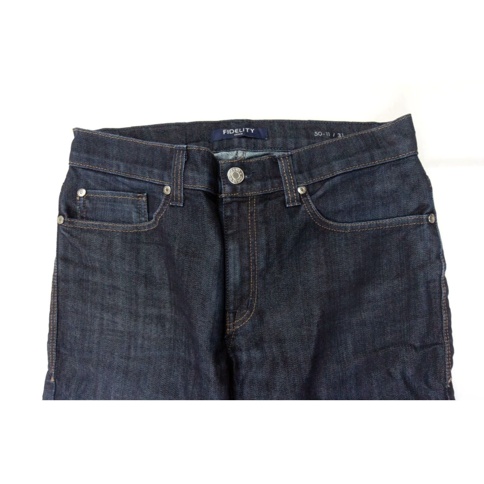 Vintage Fidelity Mens Jeans 50-11 Revolution Rinse Denim Straight 31x29 Blue Cotton Polyester 5-Pocket Regular Zip Jeans Mens Size US 31 - 2 Thumbnail
