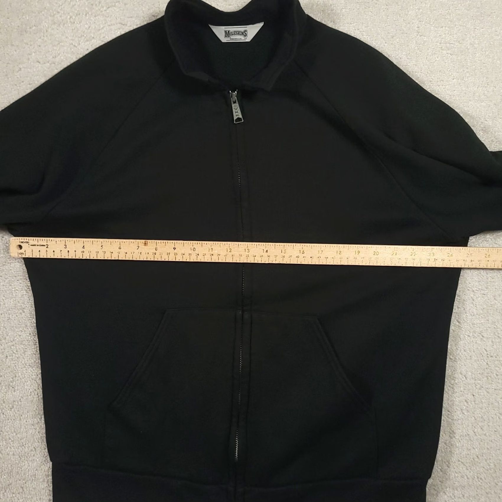 Vintage VINTAGE Muleskins Jacket Black Zip Up Sweatshirt USA Made XL Men Sweater Full Zip Size US XL / EU 56 / 4 - 3 Thumbnail
