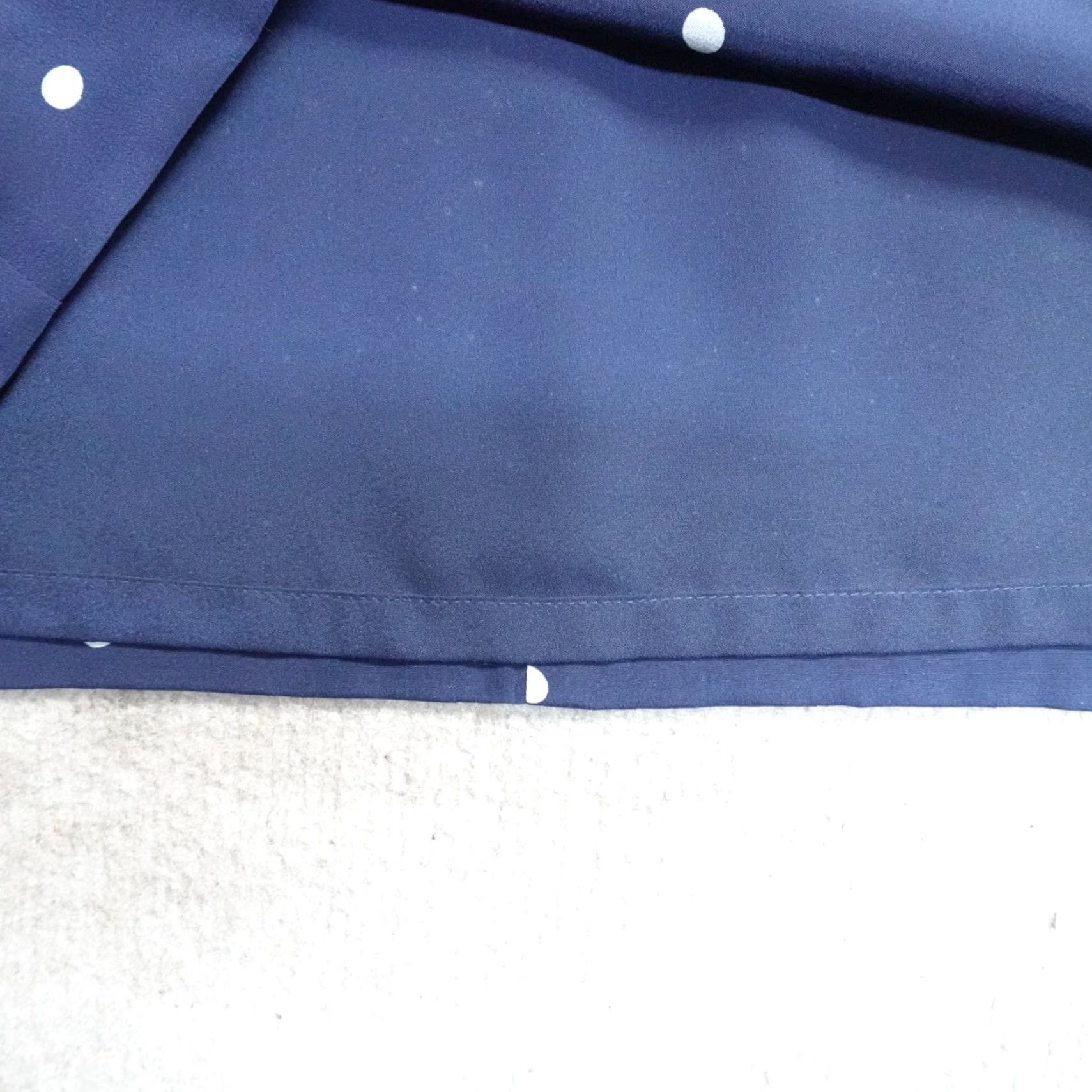 J.Crew J.CREW Dress Blue Polka Dot Silk Lined Shift 2 Womens Knee Length 3/4 Sleeve Collared Zip Vintage No Size XS / US 0-2 / IT 36-38 - 3 Thumbnail