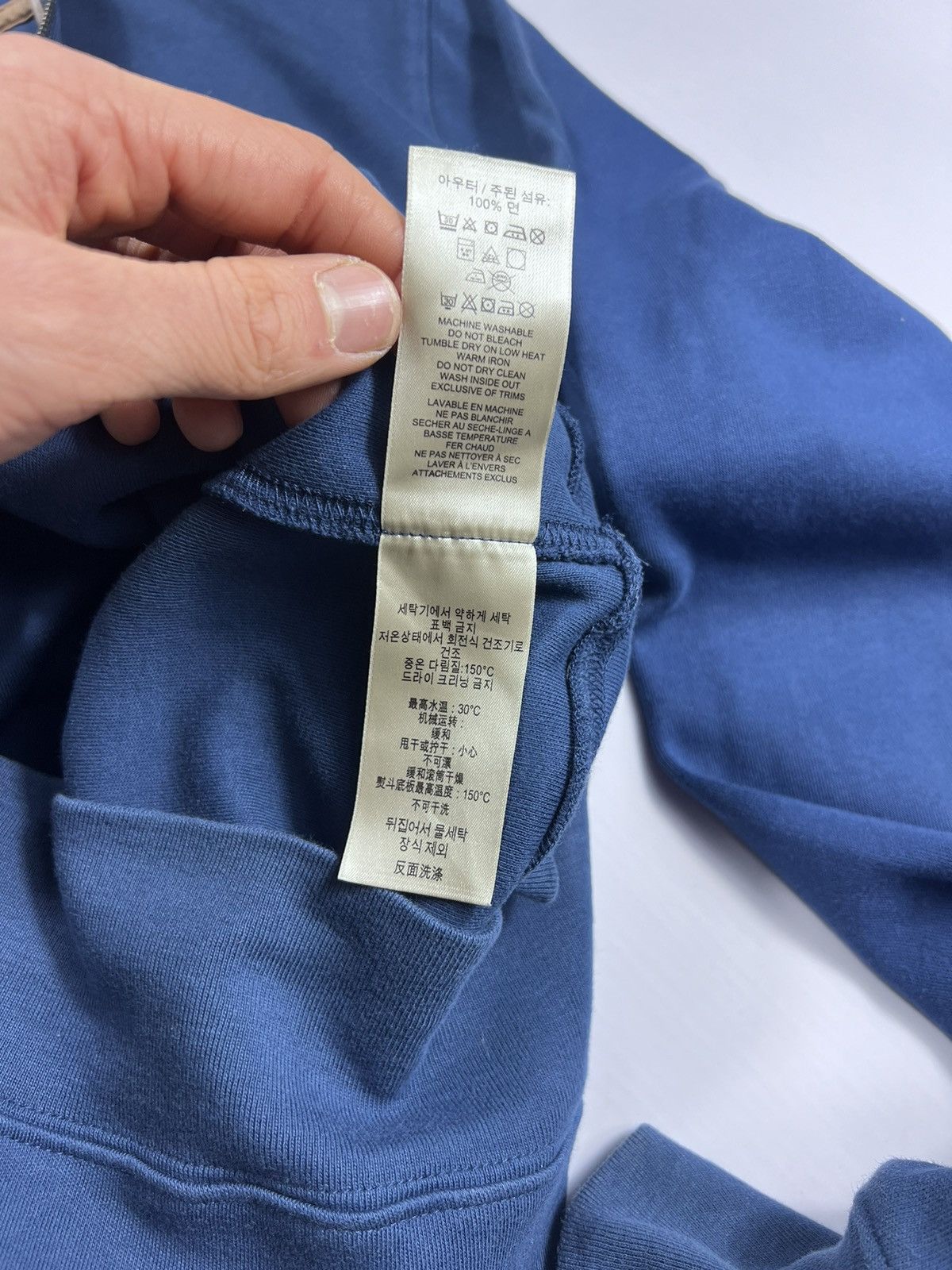 Burberry Burberry Blue Half Zip Pull Sweatshirt Size L Size US M / EU 48-50 / 2 - 7 Thumbnail