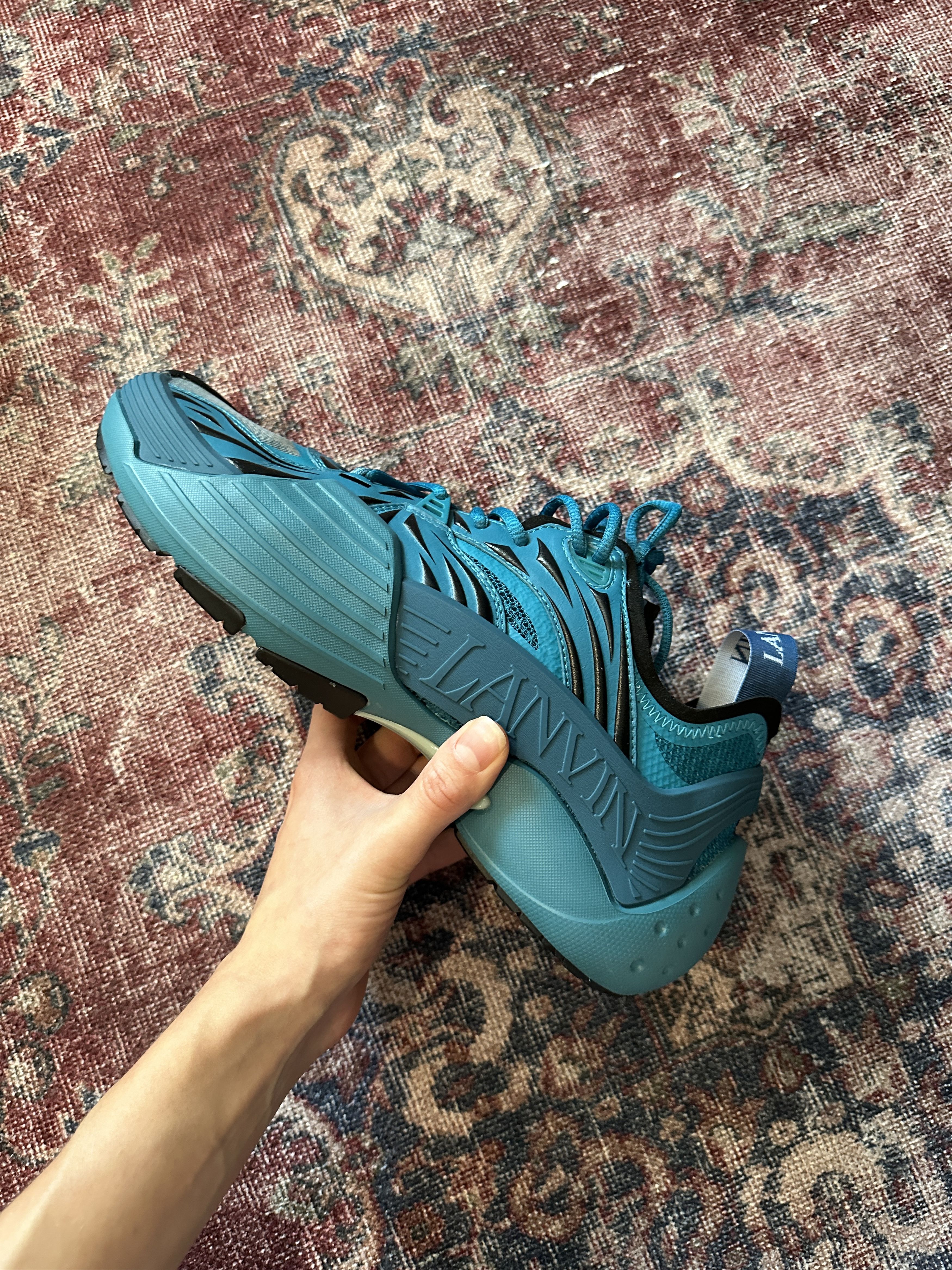 Lanvin LANVIN Flash X-Lace Blue Sneaker Size US 11 / EU 44 - 9 Thumbnail