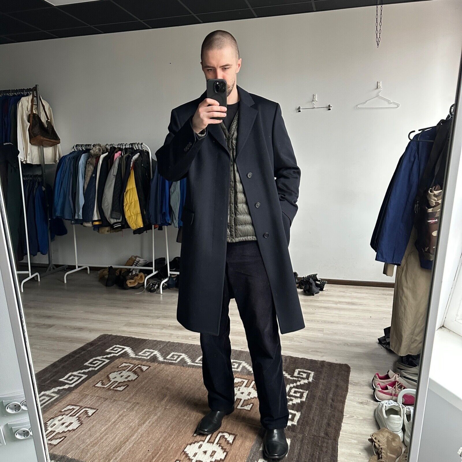 Vintage Eduard Dressler Cashmere Formal Casual Coat 8564AC Size US L / EU 52-54 / 3 - 2 Thumbnail