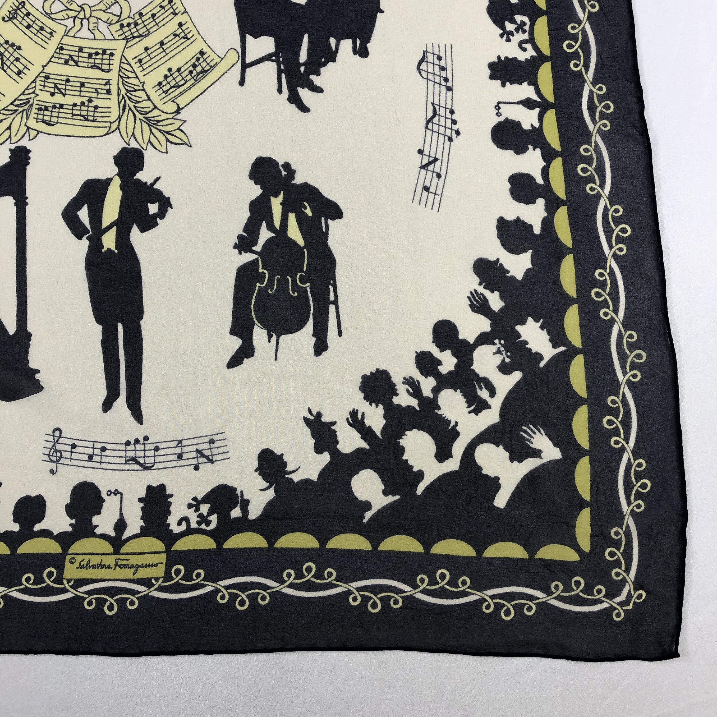 Vintage Vintage Salvatore Ferragamo Silk Scarf Size ONE SIZE - 4 Thumbnail