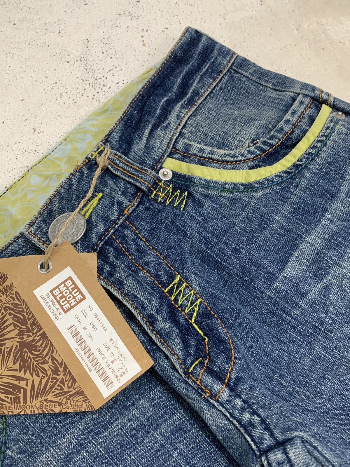 Blue Blue Japan × Japanese Brand Blue Moon Blue Japan Heavy Stiching Buckle Back Surf Style Size US 29 - 8 Thumbnail