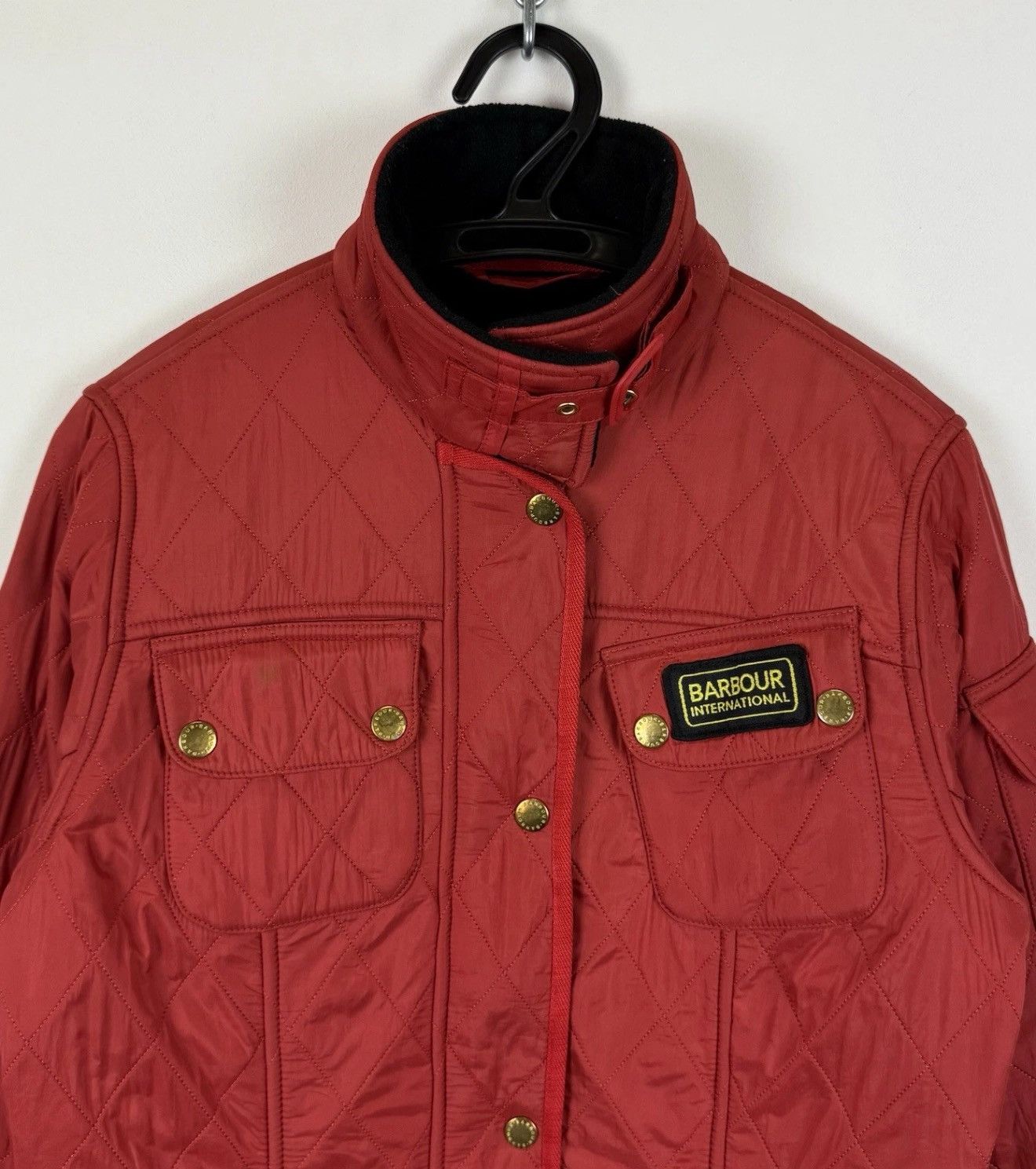Barbour Barbour International Quilted Full Zip Jacket Women’s Red Size M / US 6-8 / IT 42-44 - 3 Thumbnail
