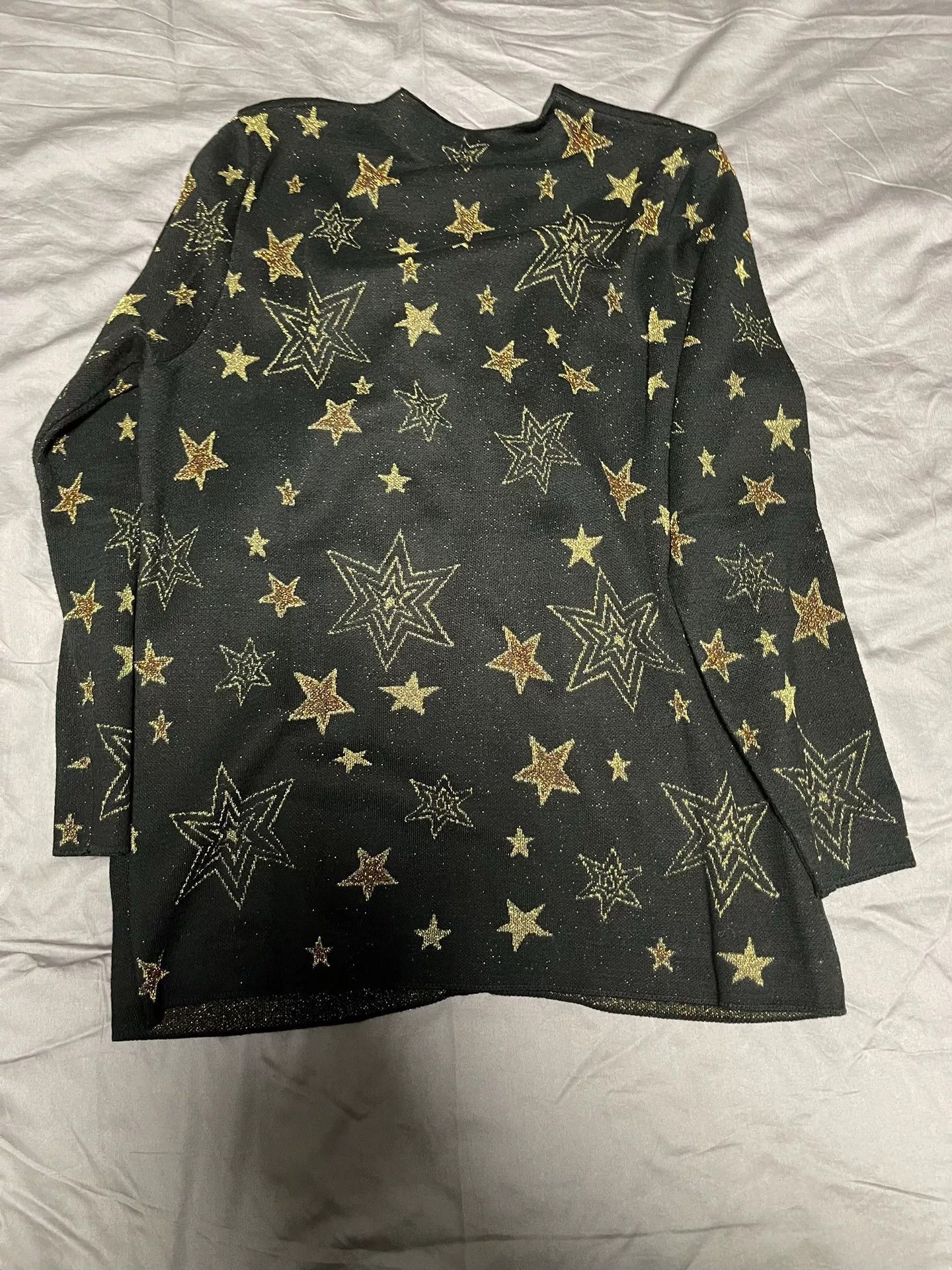 Saint Laurent Paris saint laurent star-patterned cardigan sweater. Size XS / US 0-2 / IT 36-38 - 2 Thumbnail