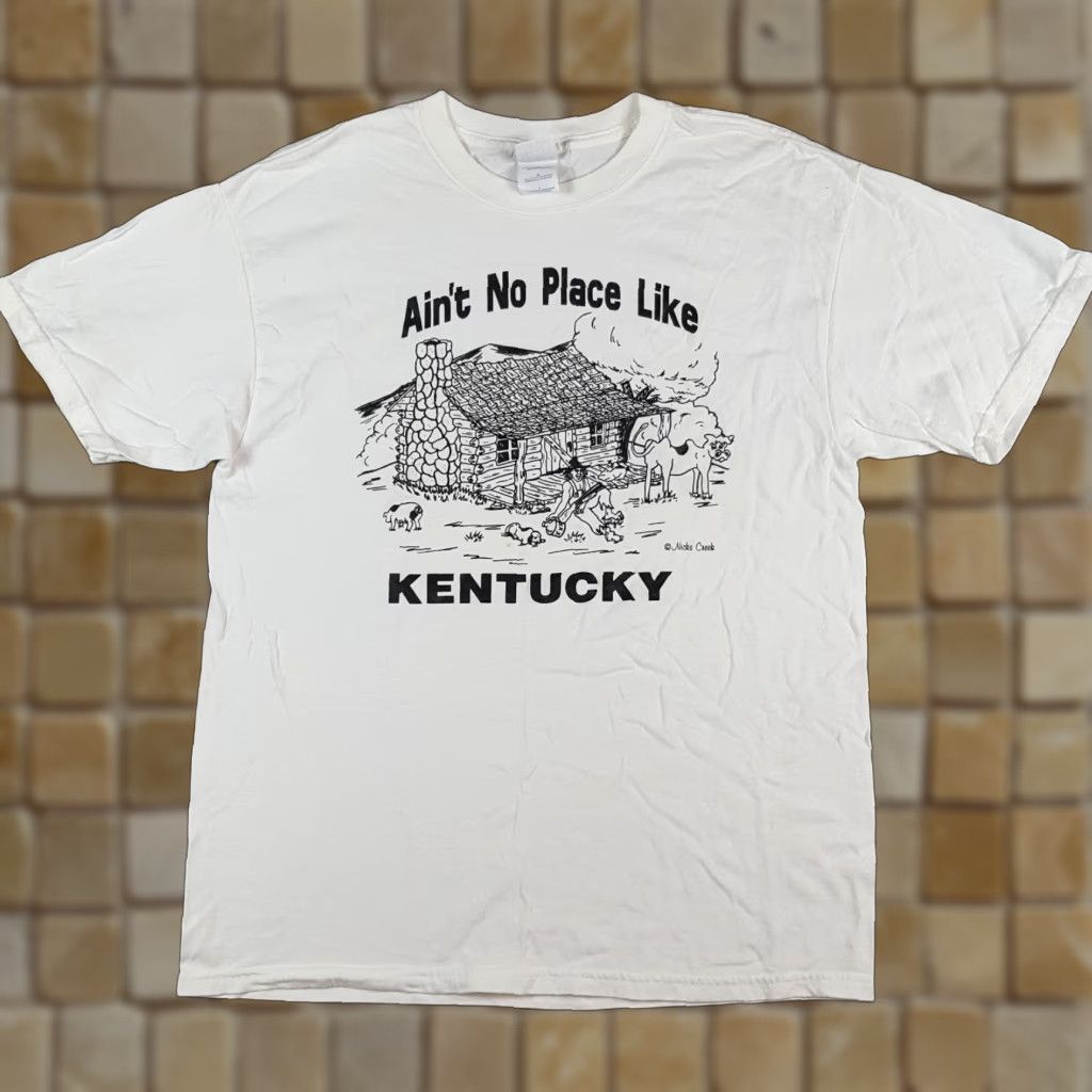 Gildan VINTAGE Kentucky Hillbilly Redneck Cartoon Men's L T-Shirt Size US L / EU 52-54 / 3 - 1 Thumbnail