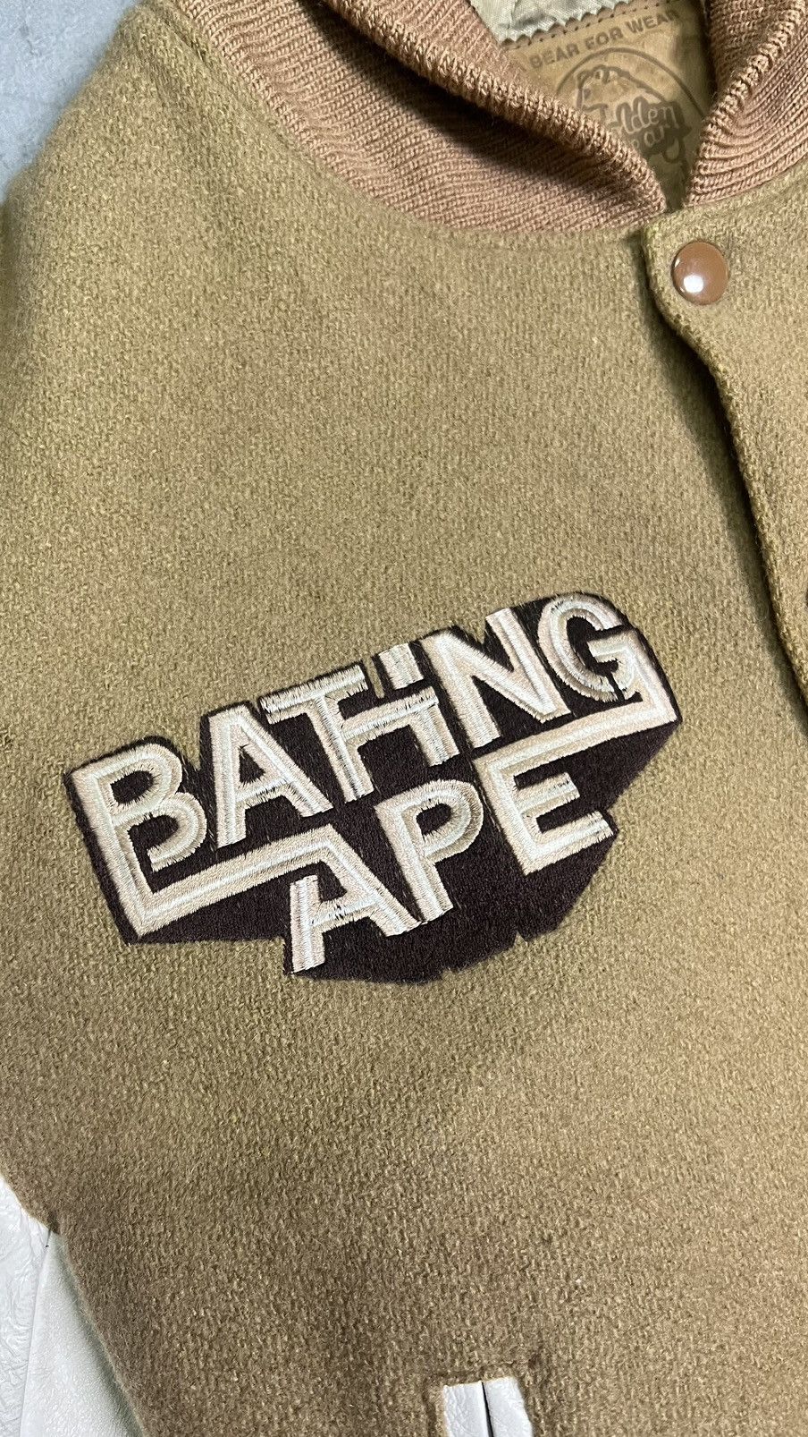 Bape × Vintage Bathing Ape 1995 Beasts Regin Supreme Varsity Jacket Size US M / EU 48-50 / 2 - 3 Thumbnail