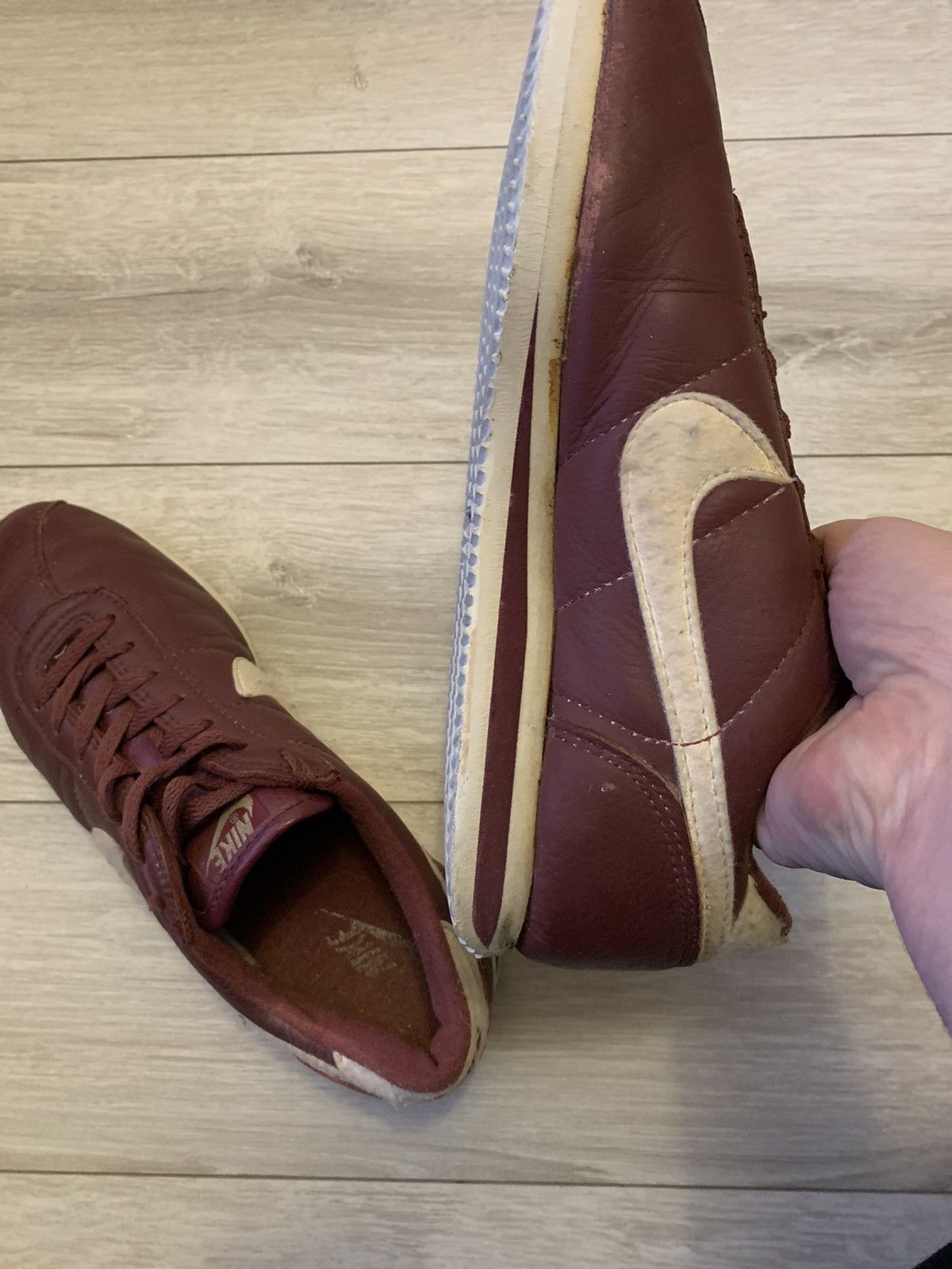 Nike × Vintage Very rare Vintage Nike Cortez 90s era sneakers leather Size US 11 / EU 44 - 10 Thumbnail