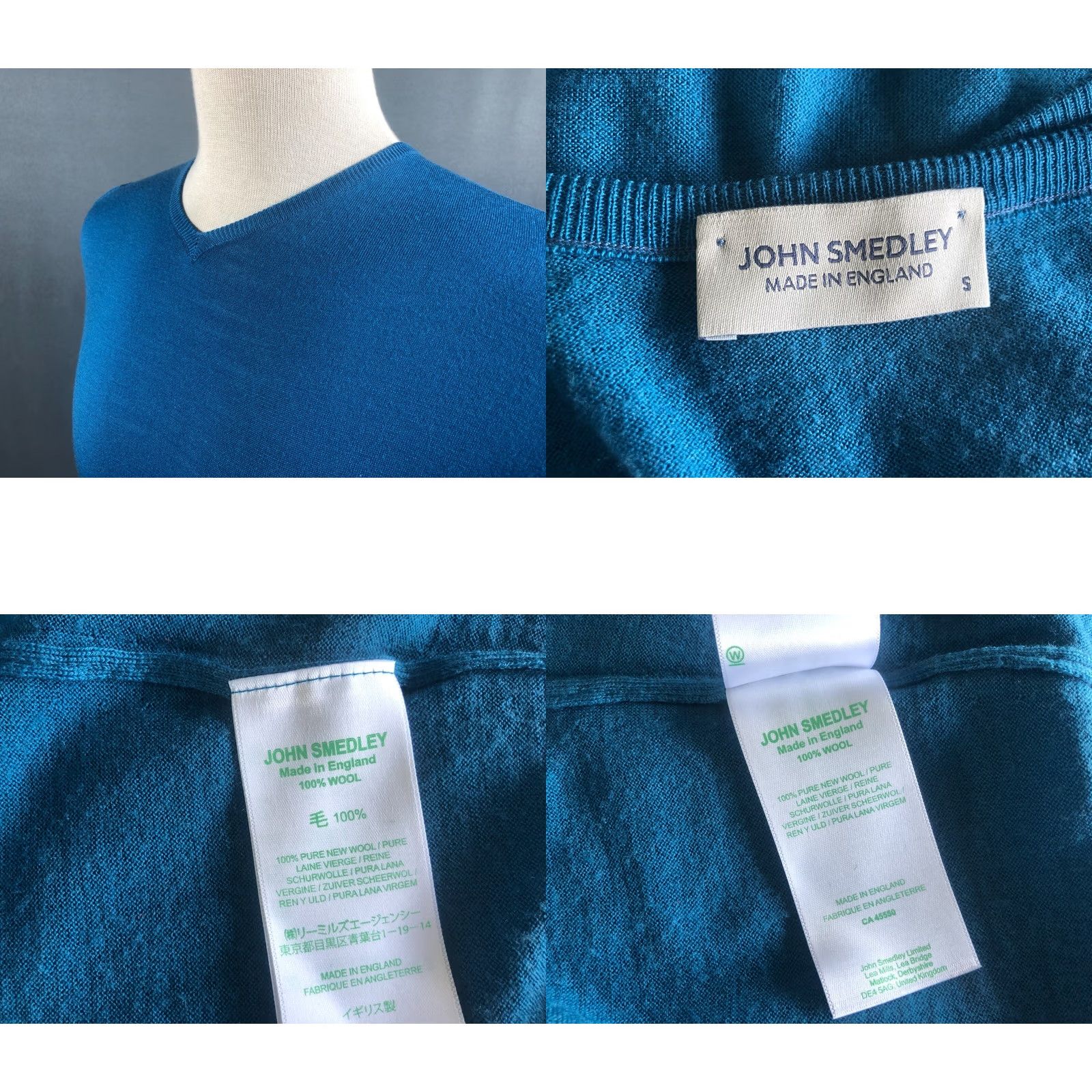 John Smedley John Smedley Wool Blue Pullover Sweater Men Size S Size US S / EU 44-46 / 1 - 8 Thumbnail