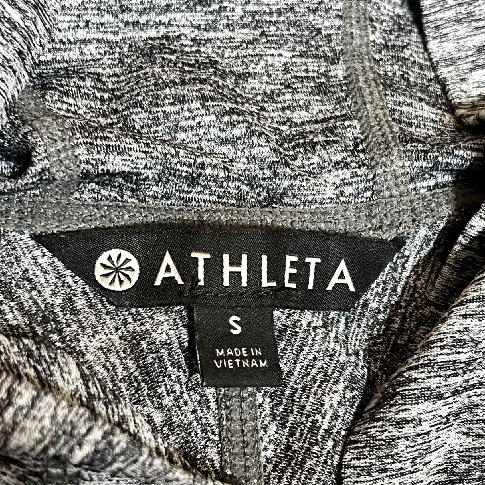 Athleta Athleta Hooded Full Zip Up Jacket Womens S Gray Heather Vitamin Sea Full Zip Comfort Pockets Athleisure Winter Spring Fall Gym & Training Size S / US 4 / IT 40 - 7 Thumbnail