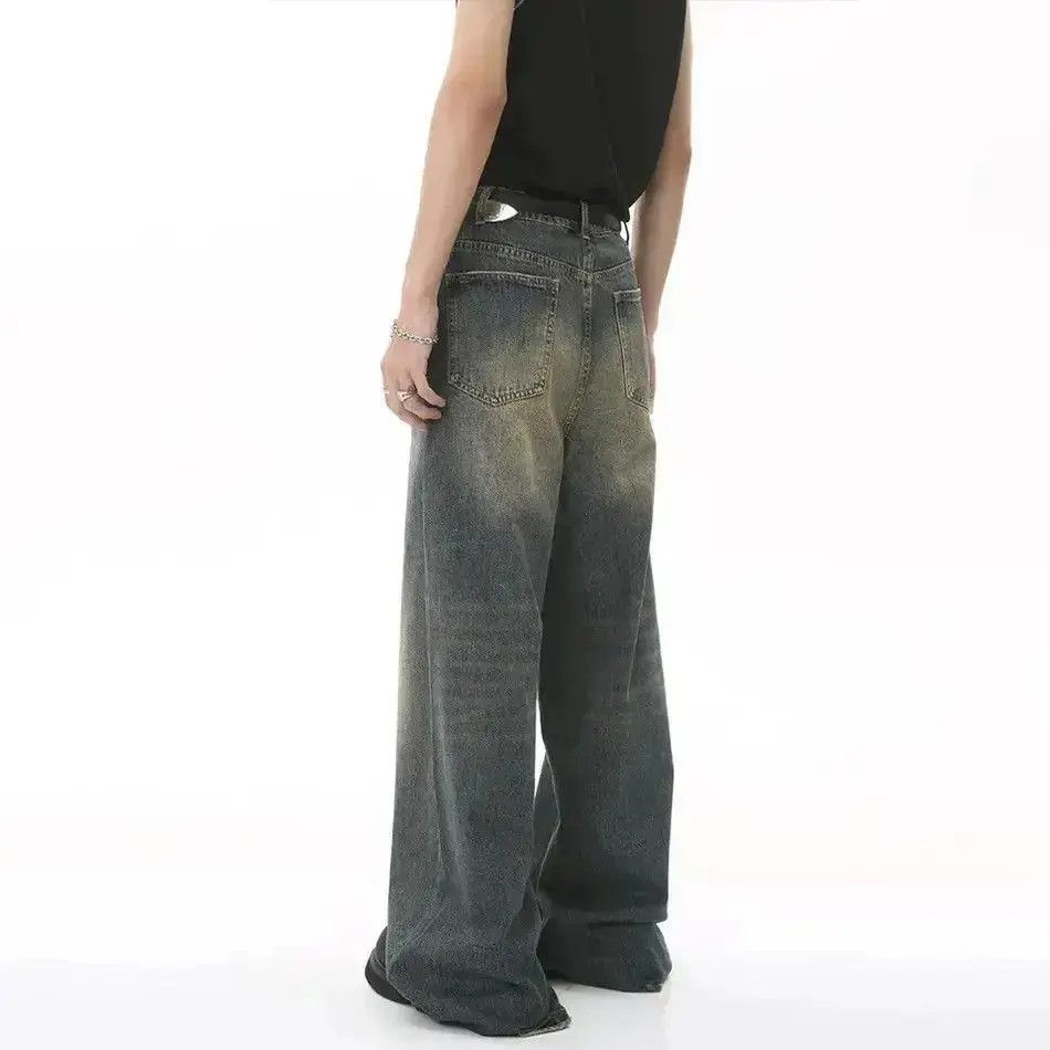 Japanese Brand Vintage Jeans Men Loose Straight Streetwear Casual Summer Size US 32 / EU 48 - 3 Thumbnail