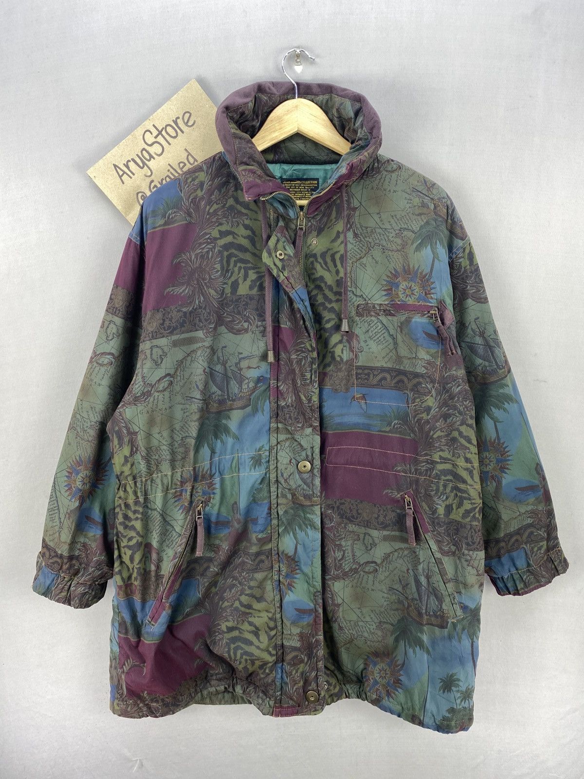 Japanese Brand Vintage Y2K Jean Jaures Collection Parka Down Jacket Size US XL / EU 56 / 4 - 1 Thumbnail