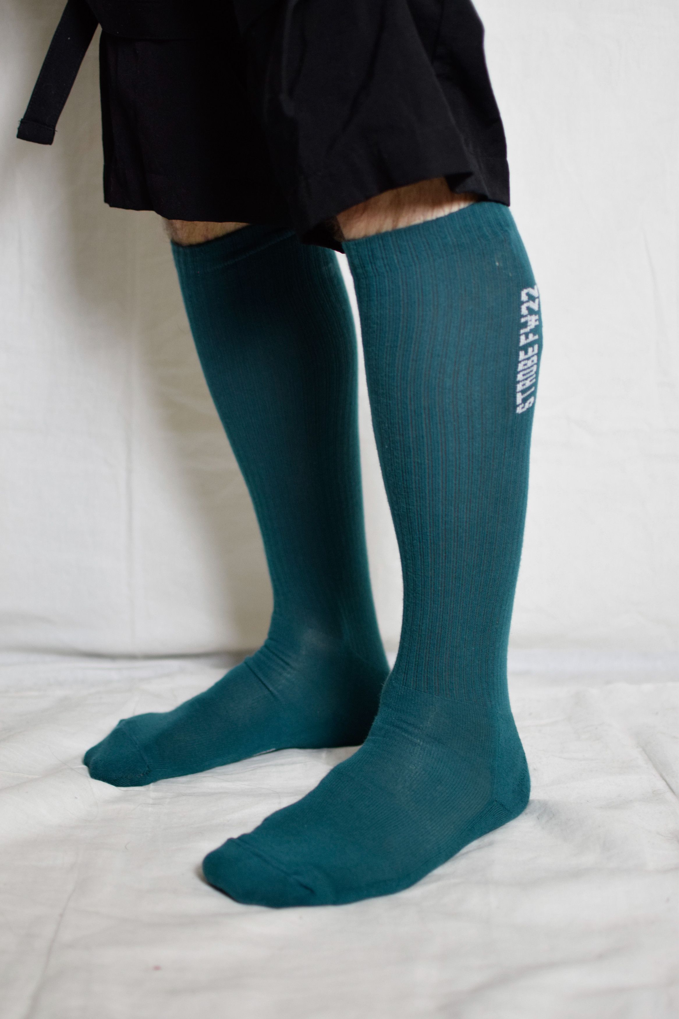 Rick Owens Rick Owens AW22 Strobe Socks - RU02B2499-SOCKC Size ONE SIZE - 3 Thumbnail