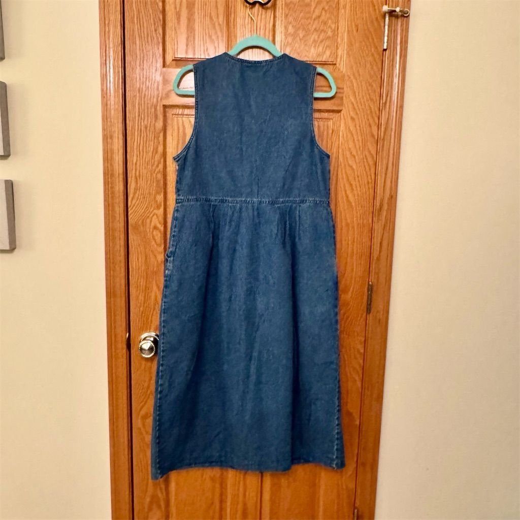 Other Original TY Wear Women's Denim Sleeveless Dress Size 8 Snowm Size M / US 6-8 / IT 42-44 - 2 Thumbnail