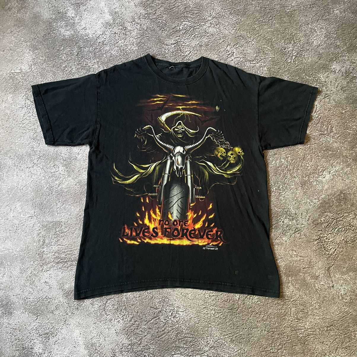 Band Tees Vintage Y2K DEVIL PUNK GOTH CREEPY ABSTRACT ANGRY HORROR TEE Size US L / EU 52-54 / 3 - 2 Thumbnail