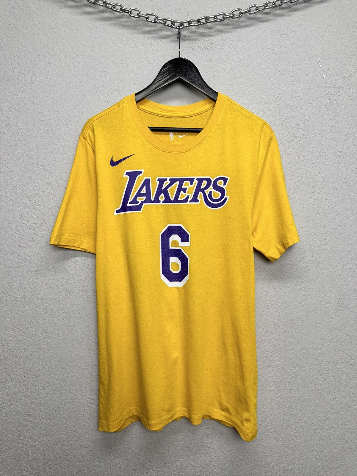 Nike Nike Lakers T-Shirt Basketball Soccer Jersey Streetwear Size US M / EU 48-50 / 2 - 1 Thumbnail