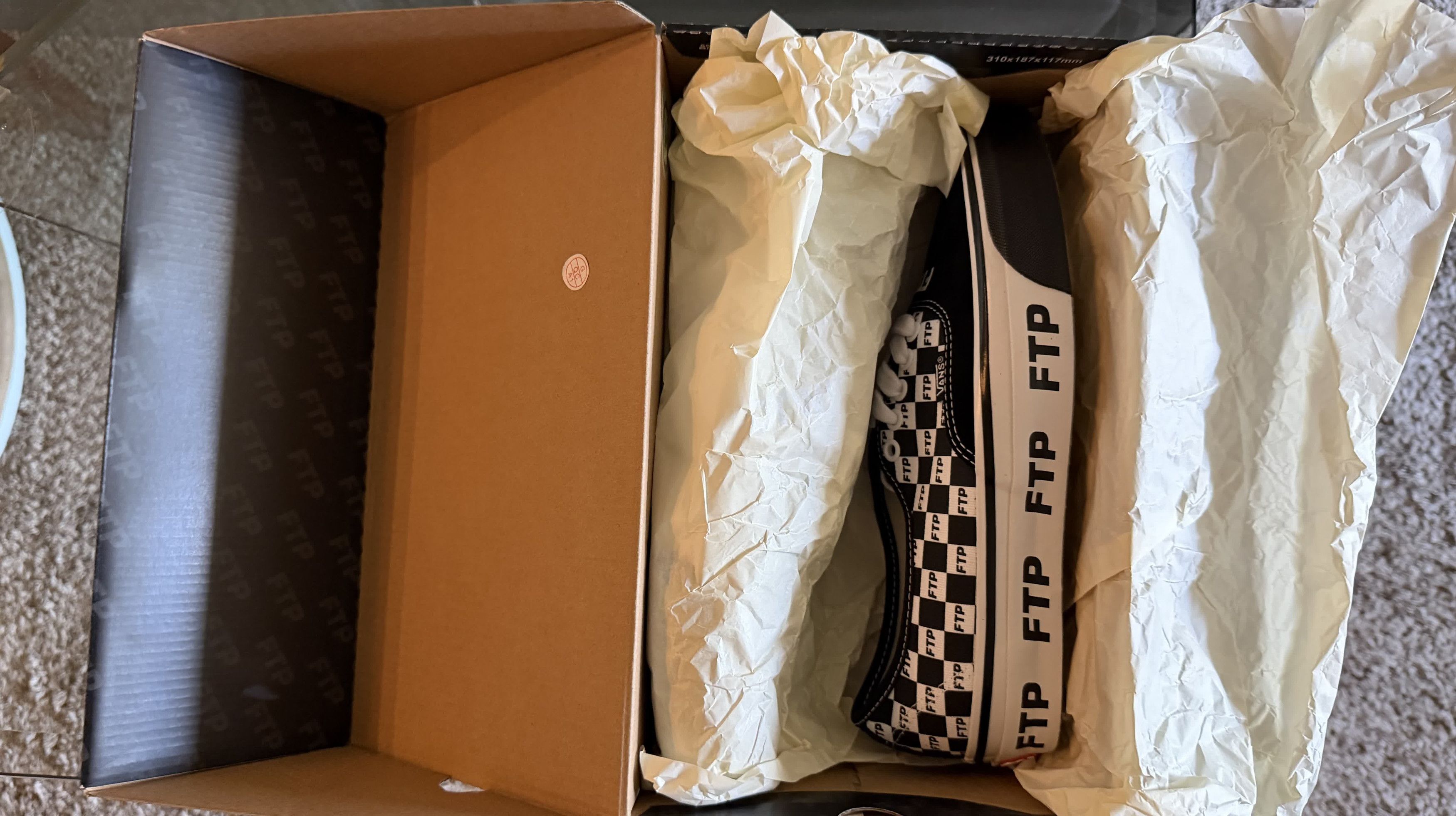 Vans VANS AUTHENTIC 44 FTP CHECKERBOARD VAULT VN000EEUBLK 9 WHITE Size US 9 / EU 42 - 10 Thumbnail