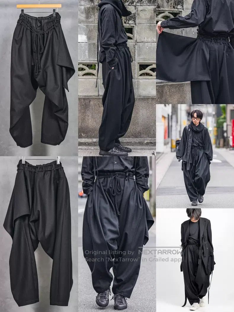Yohji Yamamoto Yohji Yamamoto size 1 23AW Flannelette Crotch Pants Size US 28 / EU 44 - 3 Thumbnail