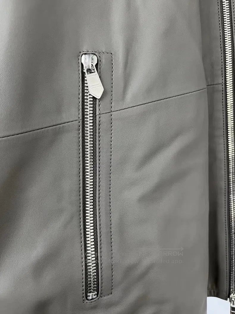 Hermes Hermes Men's baseball jacket with stand-up collar and zipp Size US XL / EU 56 / 4 - 3 Thumbnail