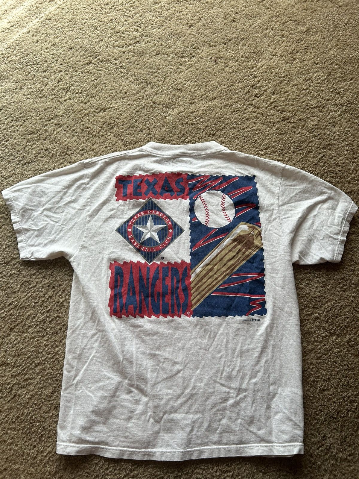 Logo 7 × Vintage Texas Rangers T-Shirt Size US L / EU 52-54 / 3 - 2 Thumbnail