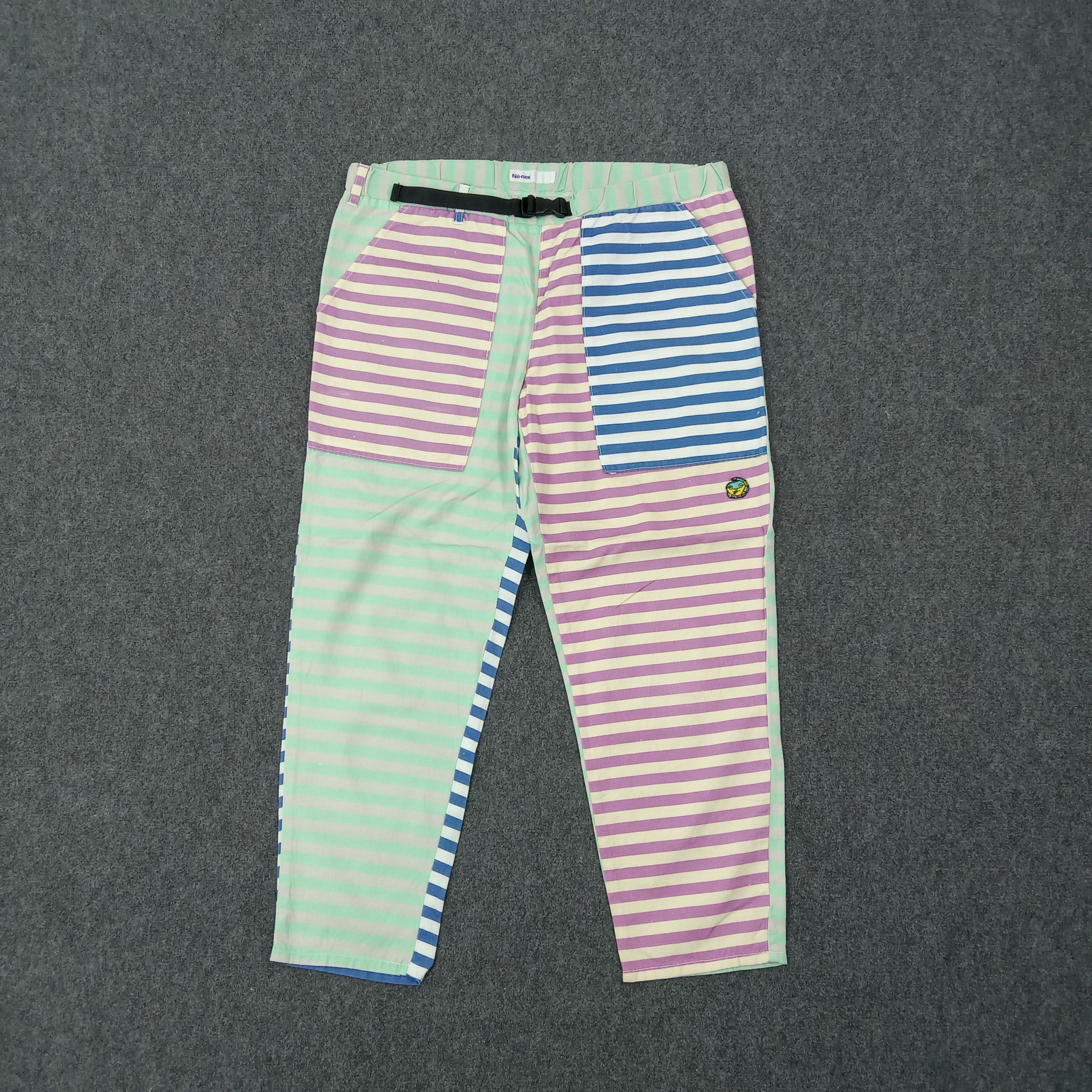 Ne-Net Ne-Net by Issey Miyake Japanese Stripes Pants C265N23 Size US 34 / EU 50 - 1 Thumbnail