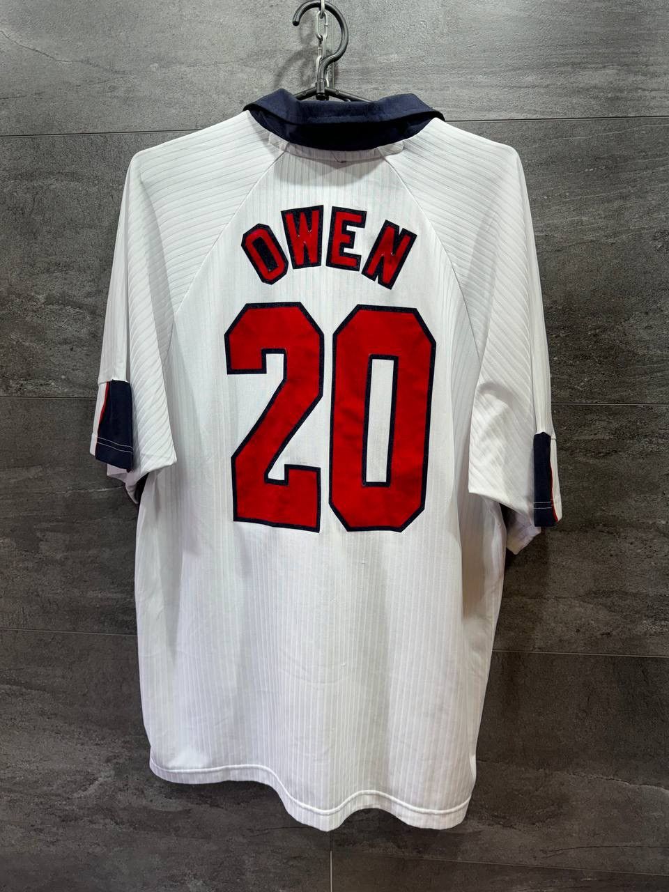 Vintage Score Draw England Home Owen 20 Retro Shirt World Cup 1998 Size US XL / EU 56 / 4 - 10 Thumbnail