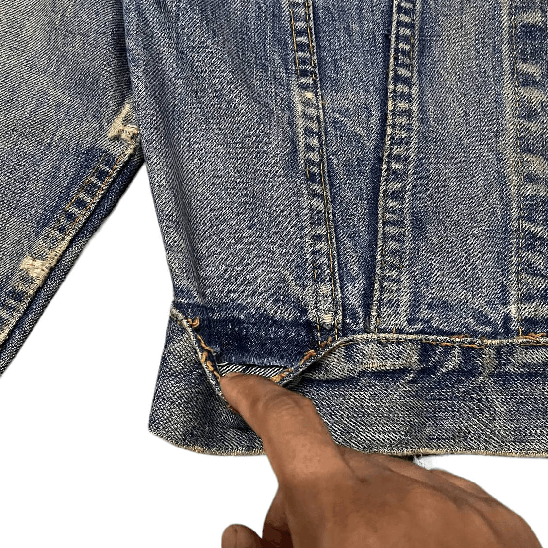 Levi's Vtg 60's Levis Type 3 Big E Denim Jacket Trashed Distressed Size US M / EU 48-50 / 2 - 5 Thumbnail