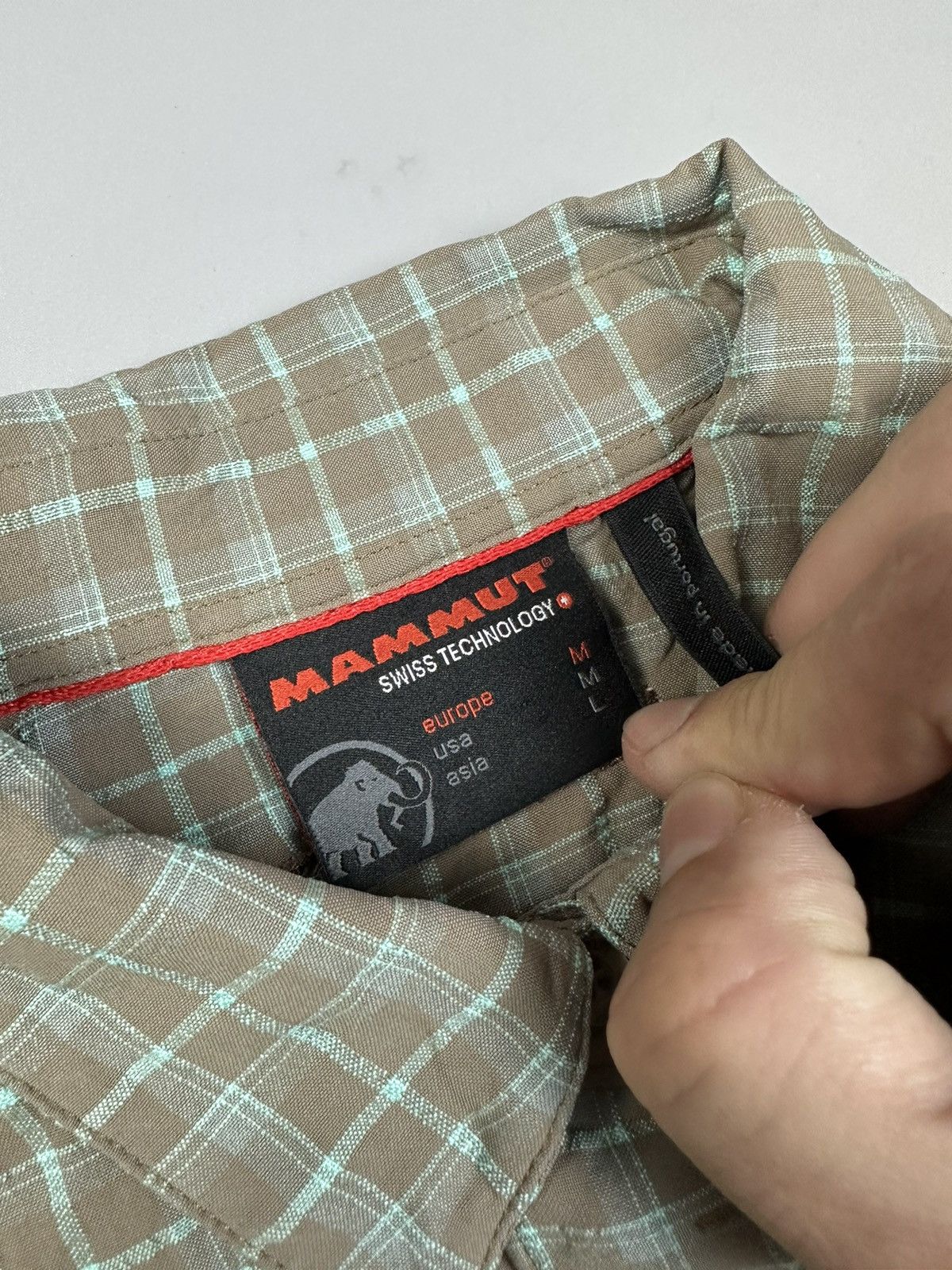Mammut Outdoor Travel Button Shirt Checkered Mammut Size M / US 6-8 / IT 42-44 - 5 Thumbnail