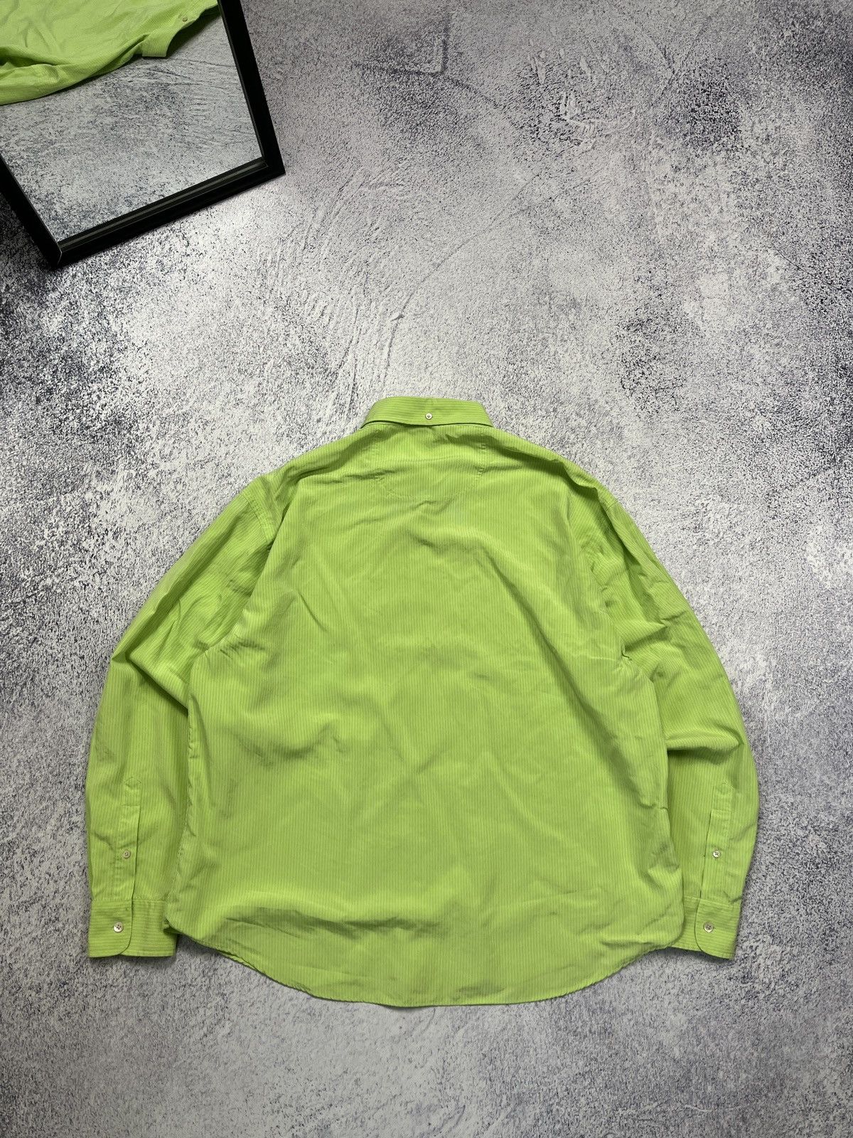 Vintage × Yves Saint Laurent Vintage 90s Yves Saint Laurent Pocket Logo Button Up Shirt Size US XL / EU 56 / 4 - 8 Thumbnail