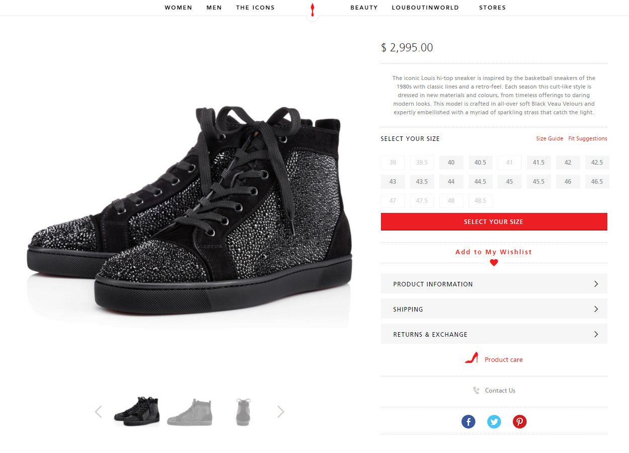 Christian Louboutin Christian Louboutin Women Swarovski Strass Sneakers 36 Size US 6 / IT 36 - 9 Thumbnail