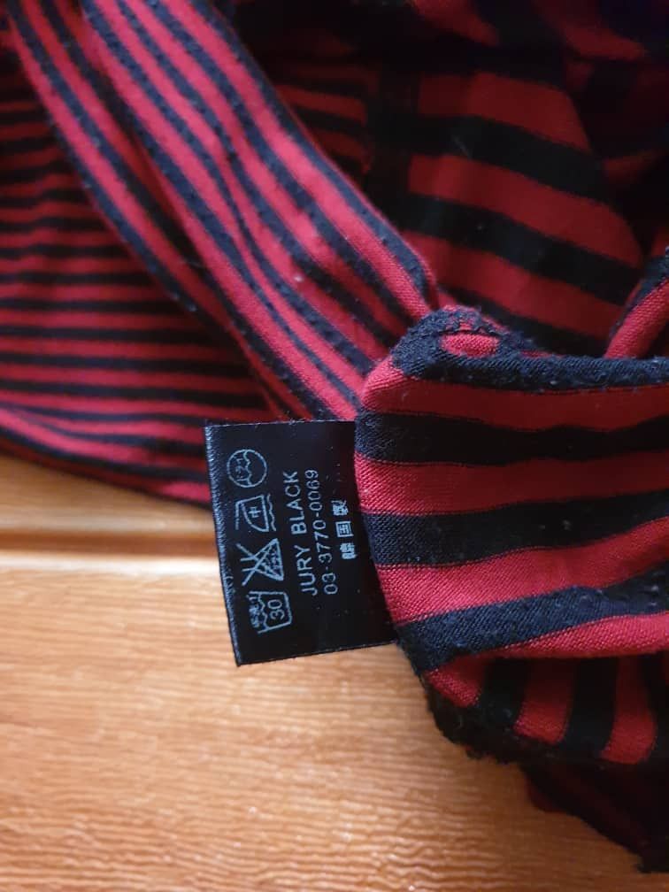 PPFM Jury Black Stripe Punk Rock gothic Sleeveless Shirt Size US M / EU 48-50 / 2 - 3 Thumbnail