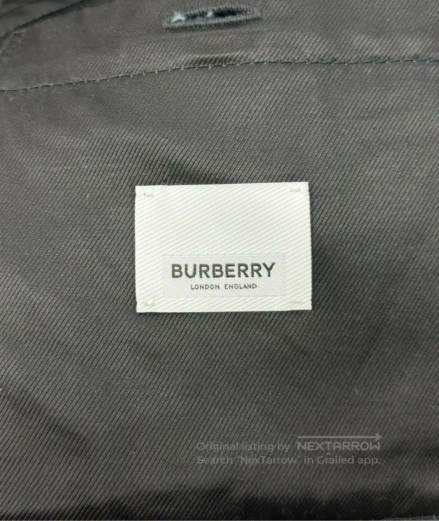 Burberry Burberry Dark Carbon Blue Pocket Embroidered Logo Jacket| Size M / US 6-8 / IT 42-44 - 3 Thumbnail