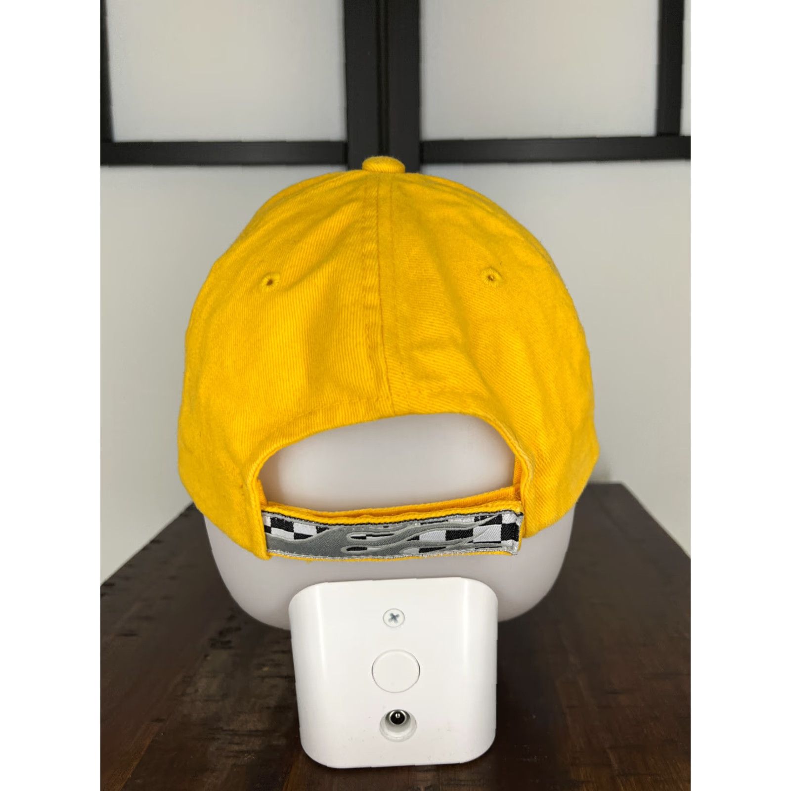 Vintage Magic Headwear Check Cap Baseball Hat Adult One Size Yellow Adjustable Outdoor Racing Mens Size ONE SIZE - 6 Thumbnail